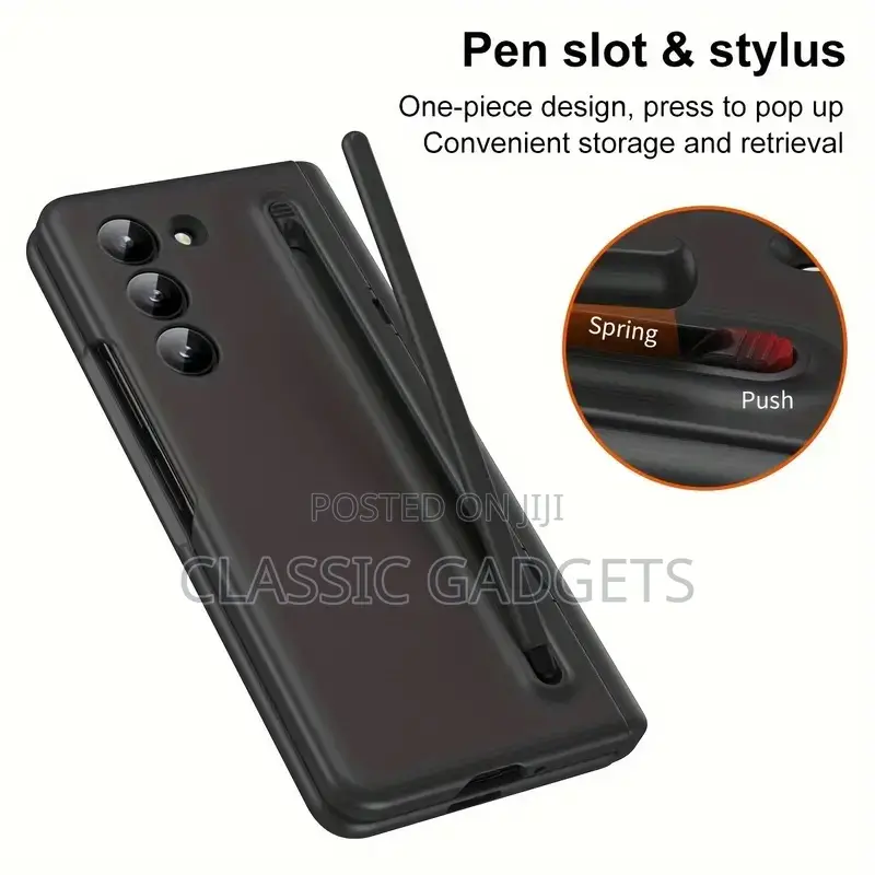 Luxurious Shockproof Case With a Pen for Galaxy Z Fold 5,4,3