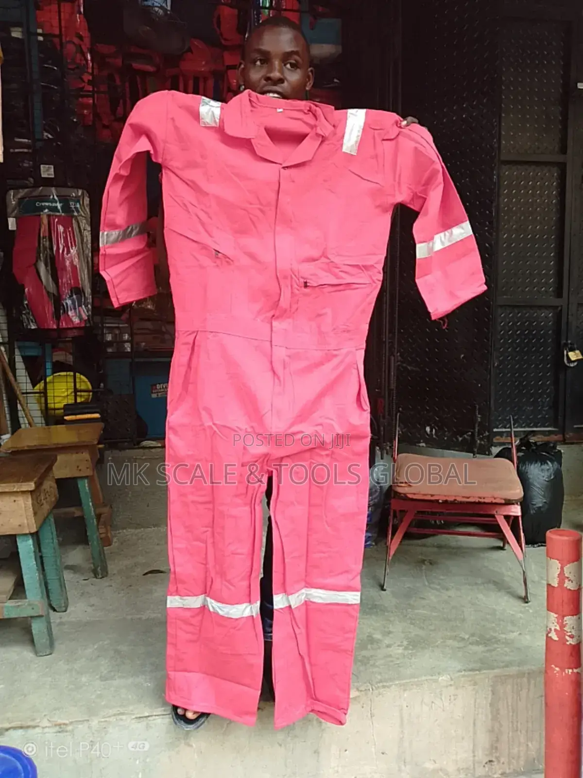 Safety Coverall Red Cover