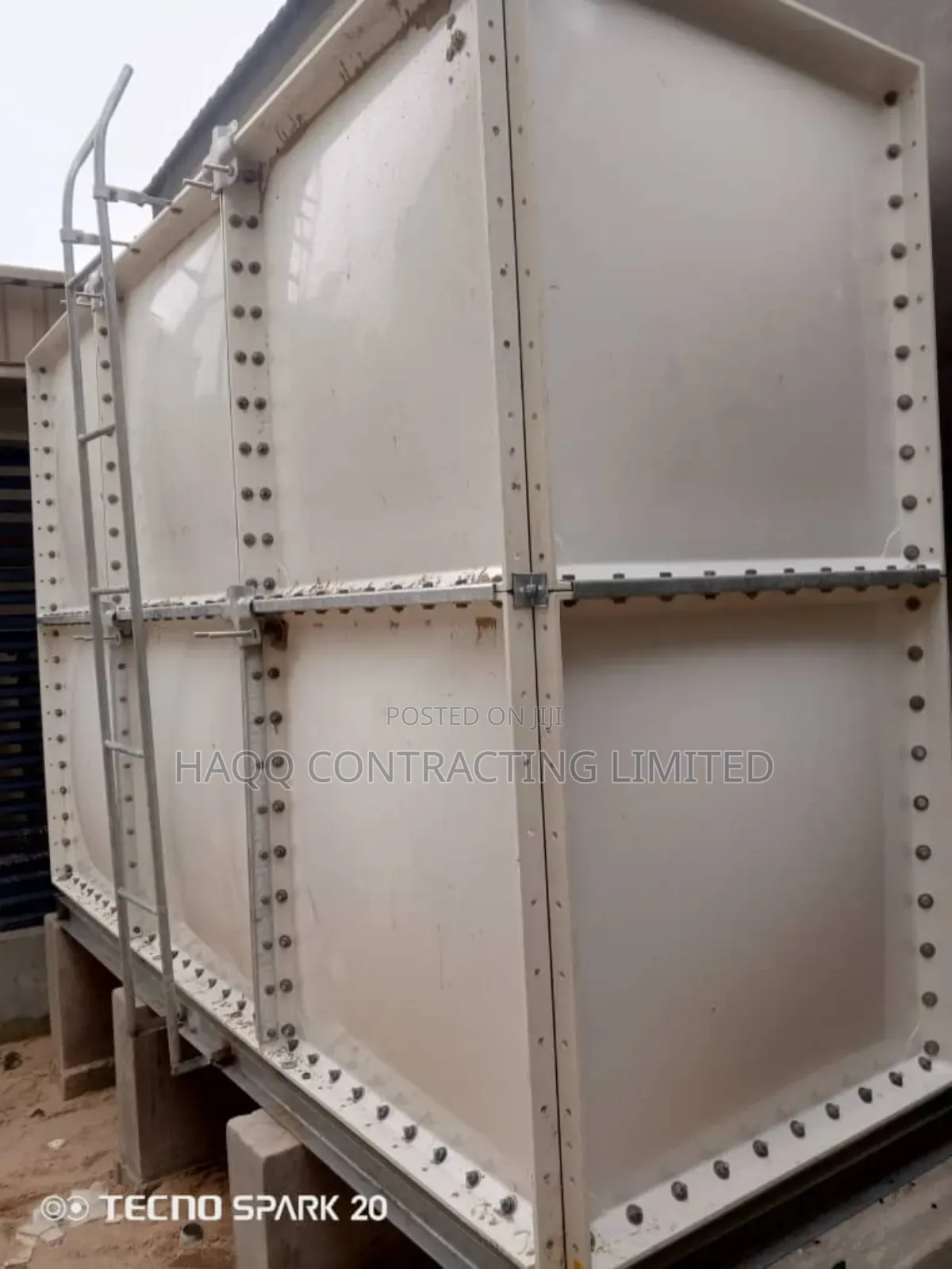40,000 Litres Industrial Water Tank Construction