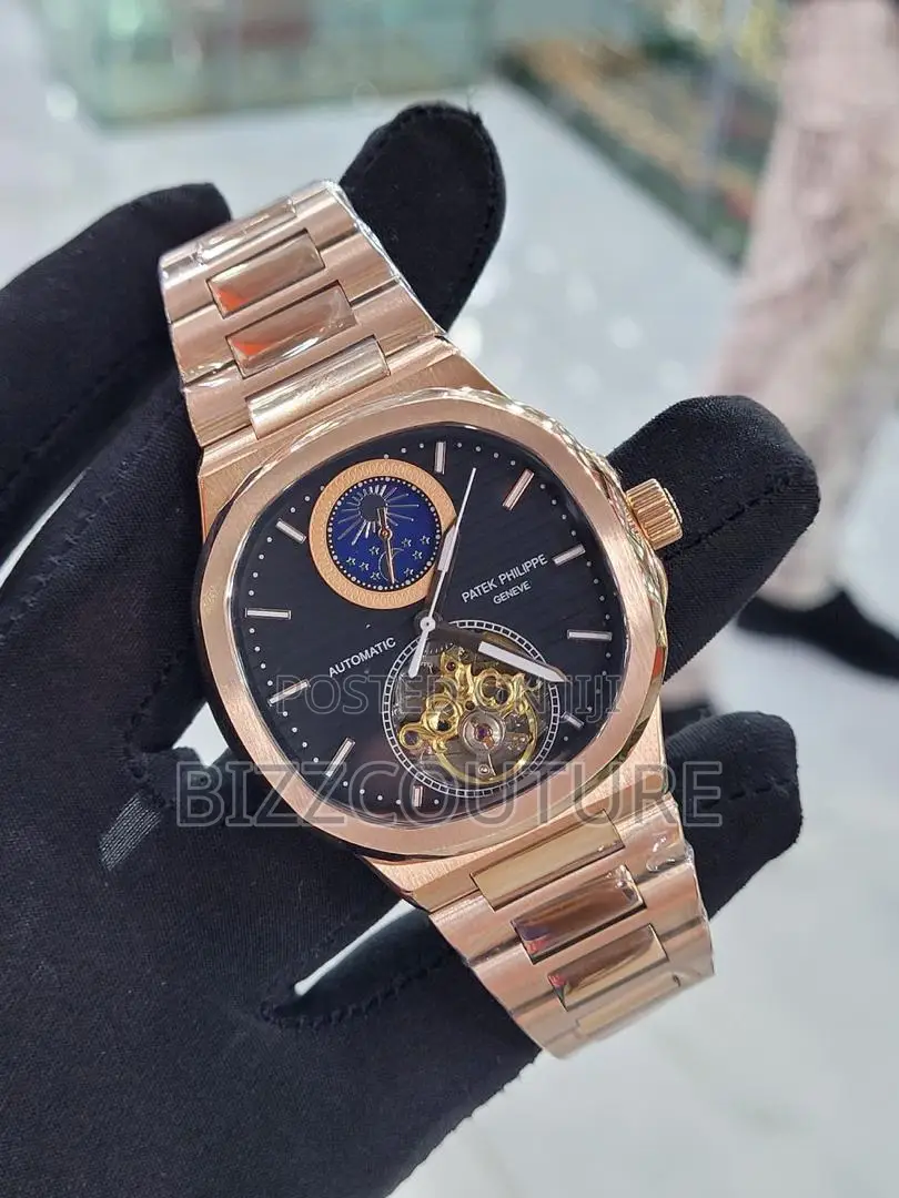 Original PATEK PHILIPPE Geneve Automatic Gold Chian Watch