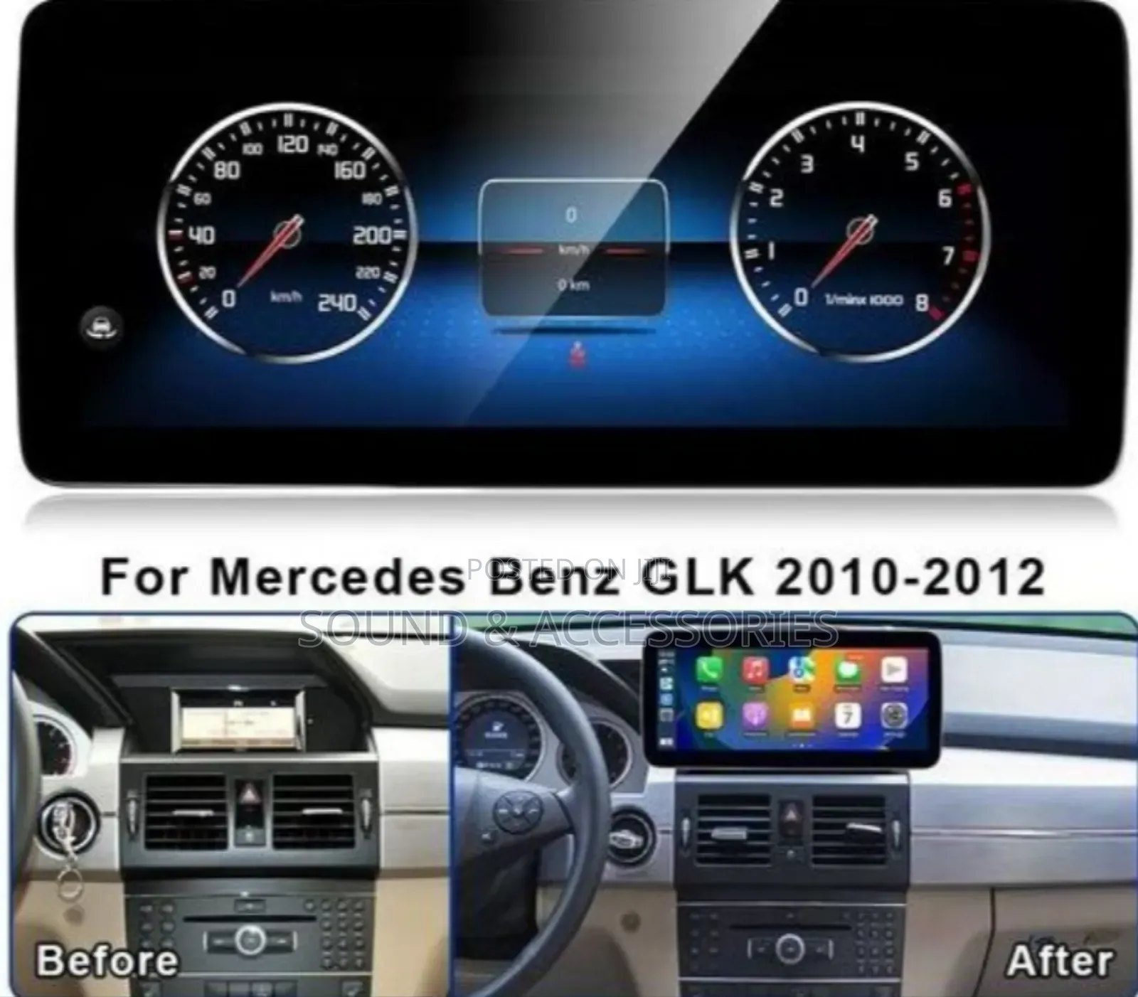 Mercedes Benz GLK 2009-2012 Android Navigation System