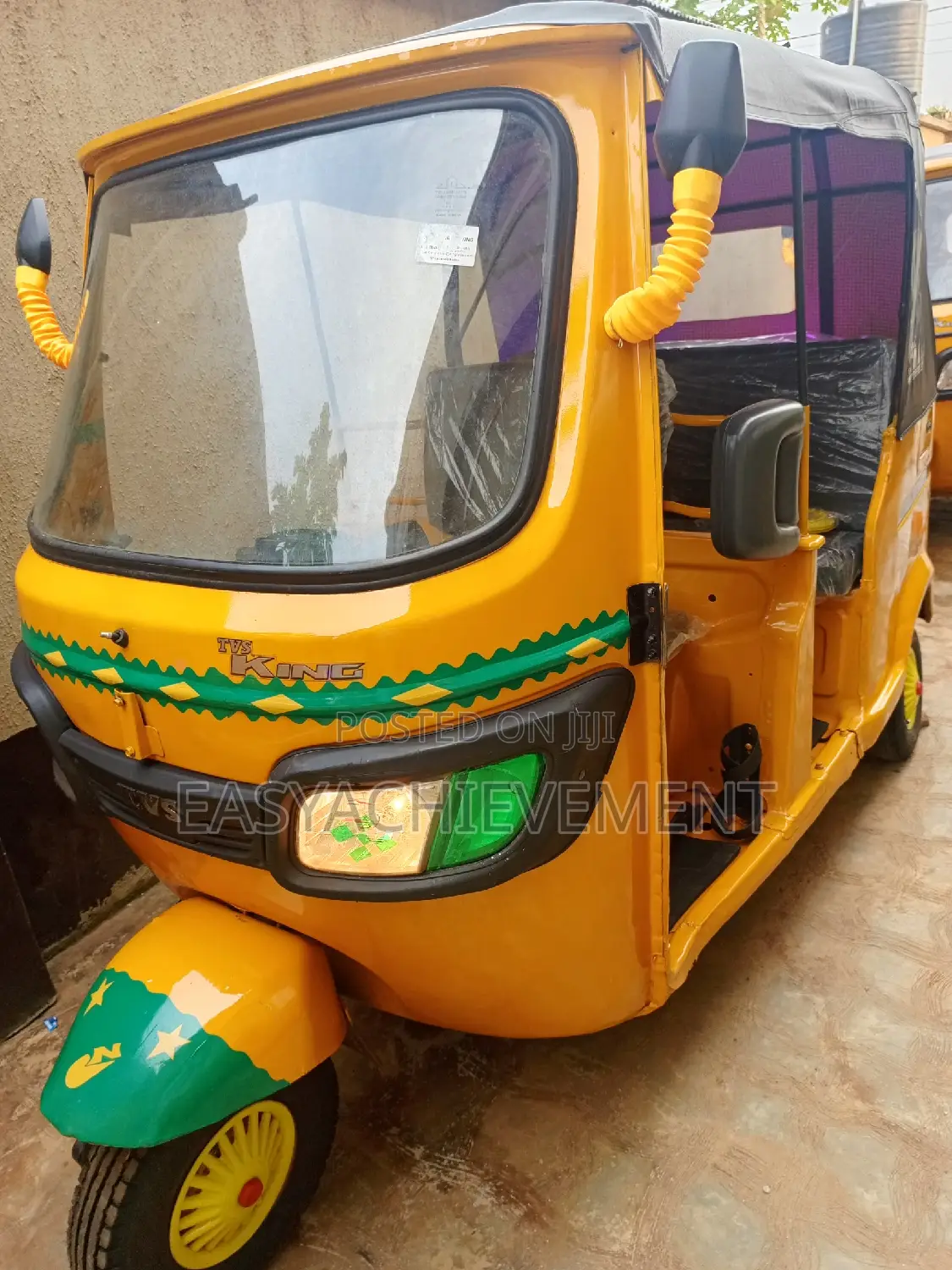 TVS King Deluxe Plus iTouch Start 2023 Yellow