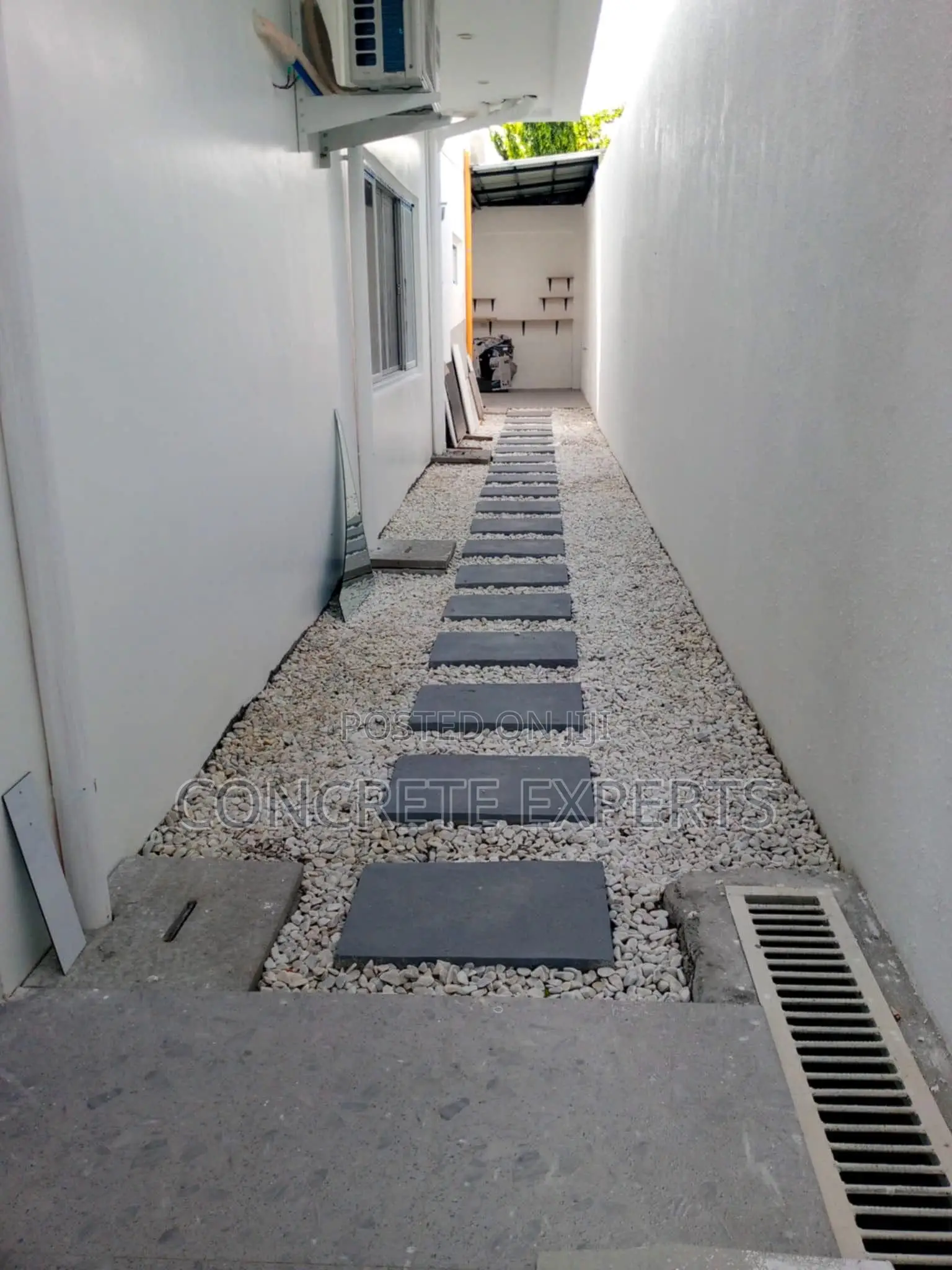 Walkway Stamped Concrete Floor