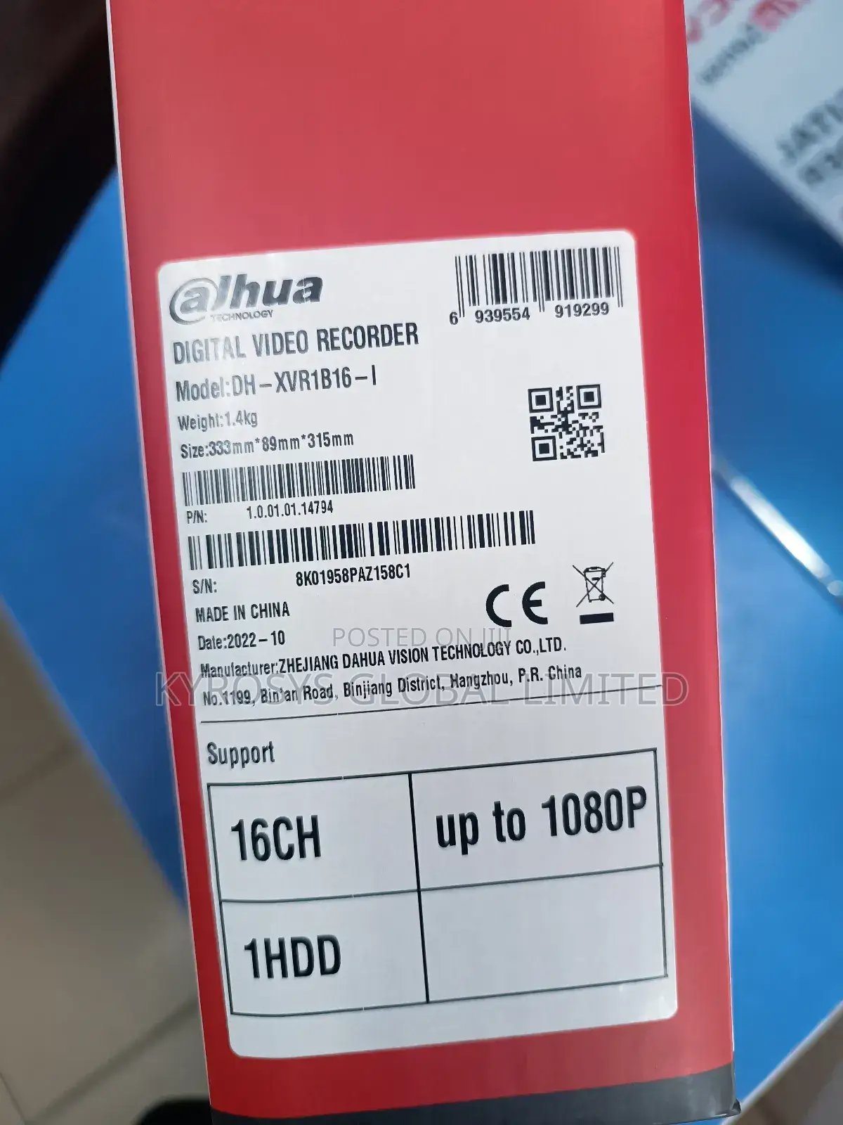 Dahua 16ch 2mp Cvi DVR