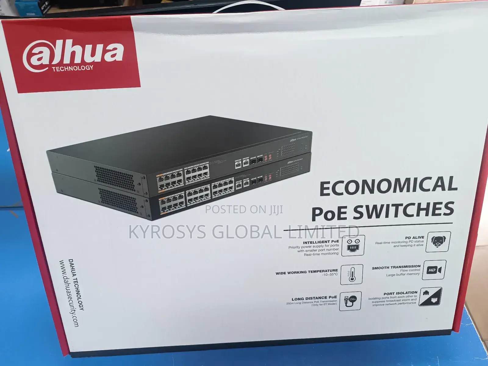Dahua 16port Unmanaged POE Switch