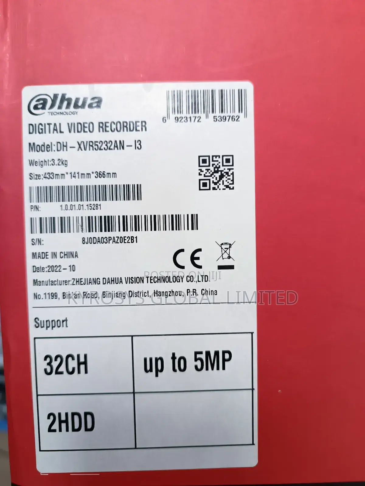 Dahua 32ch Cvi 5mp DVR