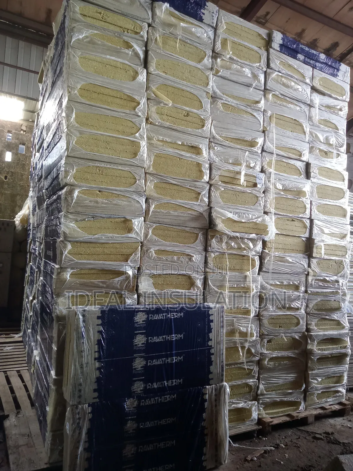 Rockwool Slab With Aluminium Foil 1.2mx0.6mx50mmx100density