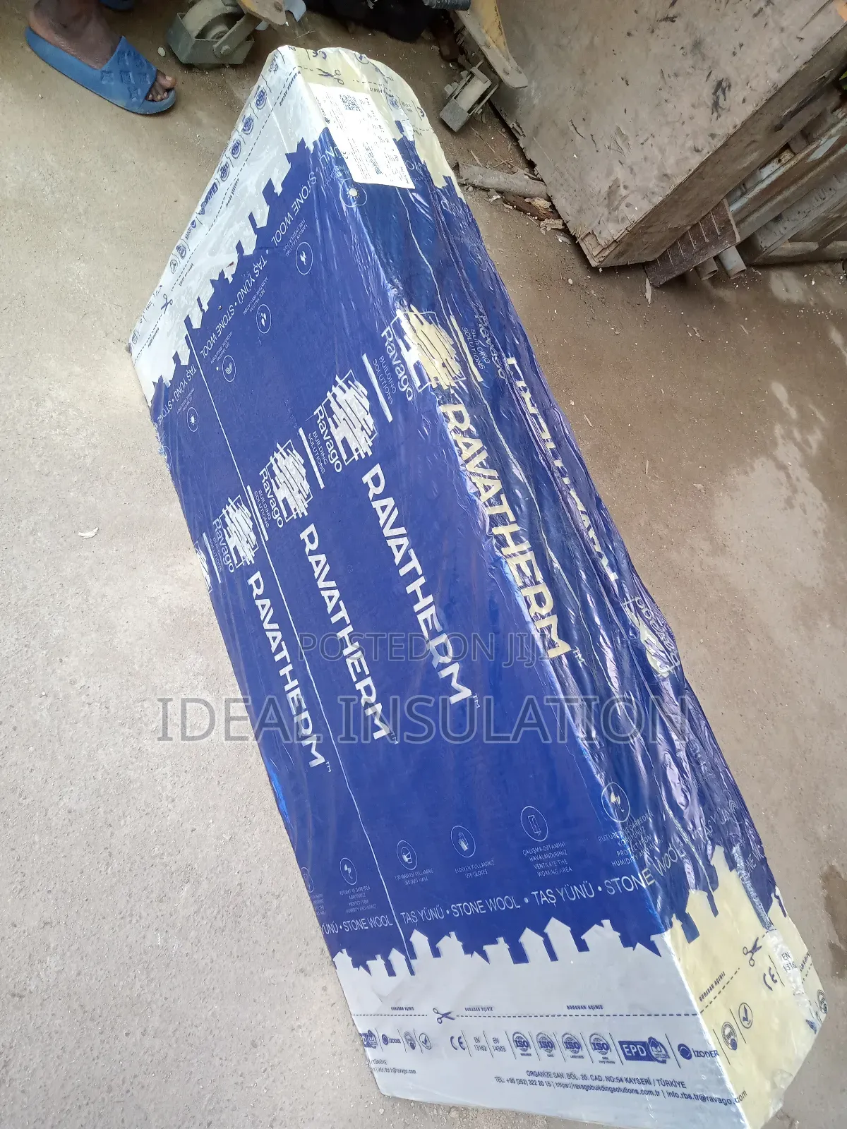 Rockwool Slab With Aluminium Foil 1.2mx0.6mx50mmx100density
