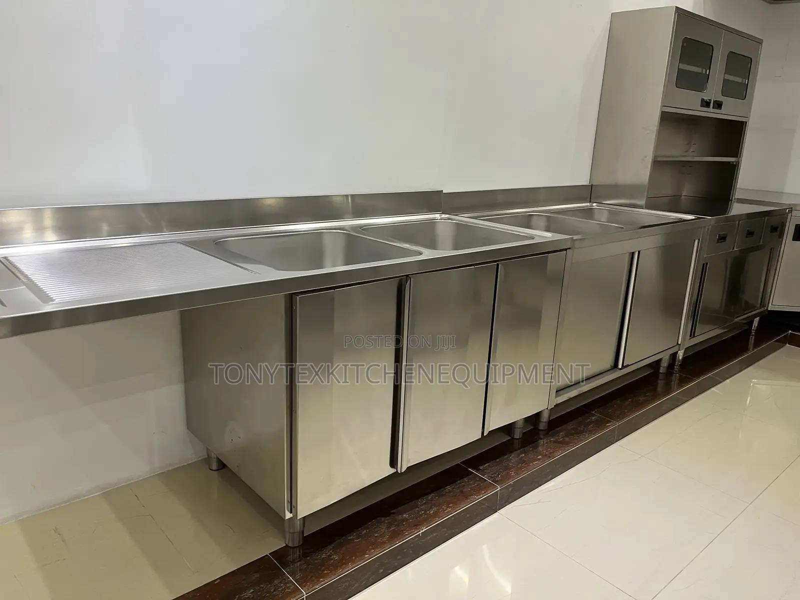 Commercial Stainless Steel Double Bowl Sink