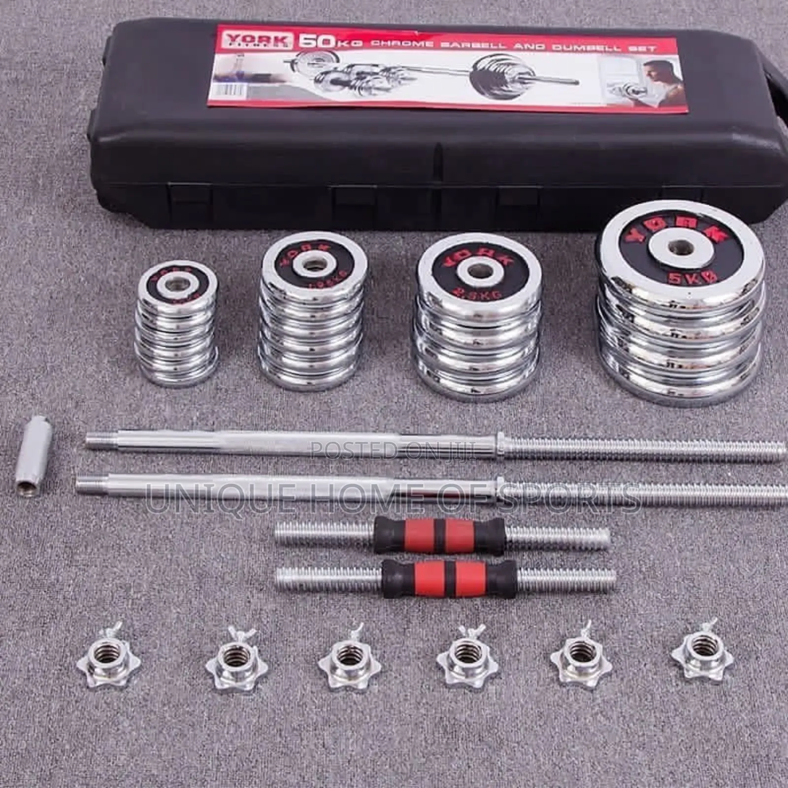 50kg Dumbell Chrome