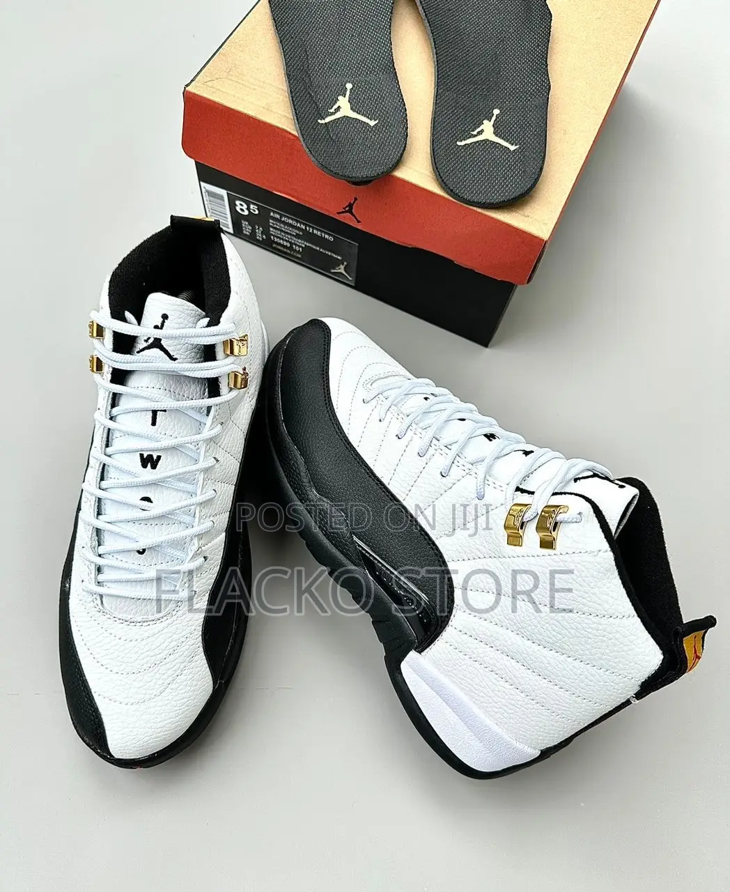 Original Air Jordan 12 Retro Taxi 2008 Sneakers