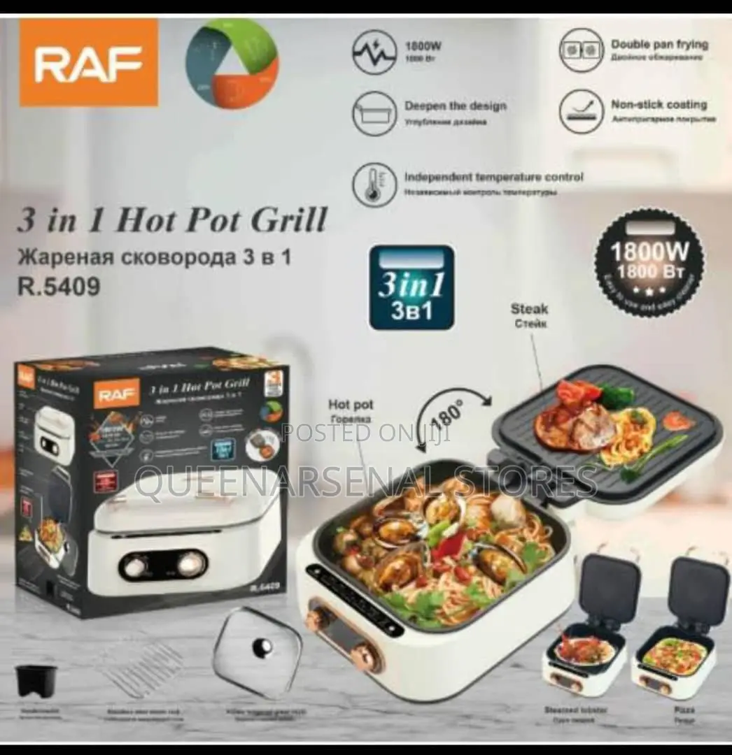3in1 Electric Barbecue Hotpot With Grill