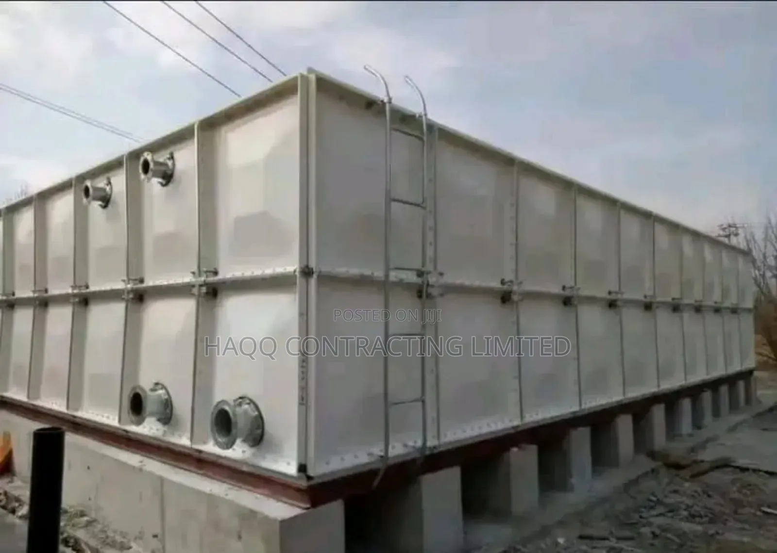 Water Storage Tank FRP/GRP Tank and Stanchion Construction