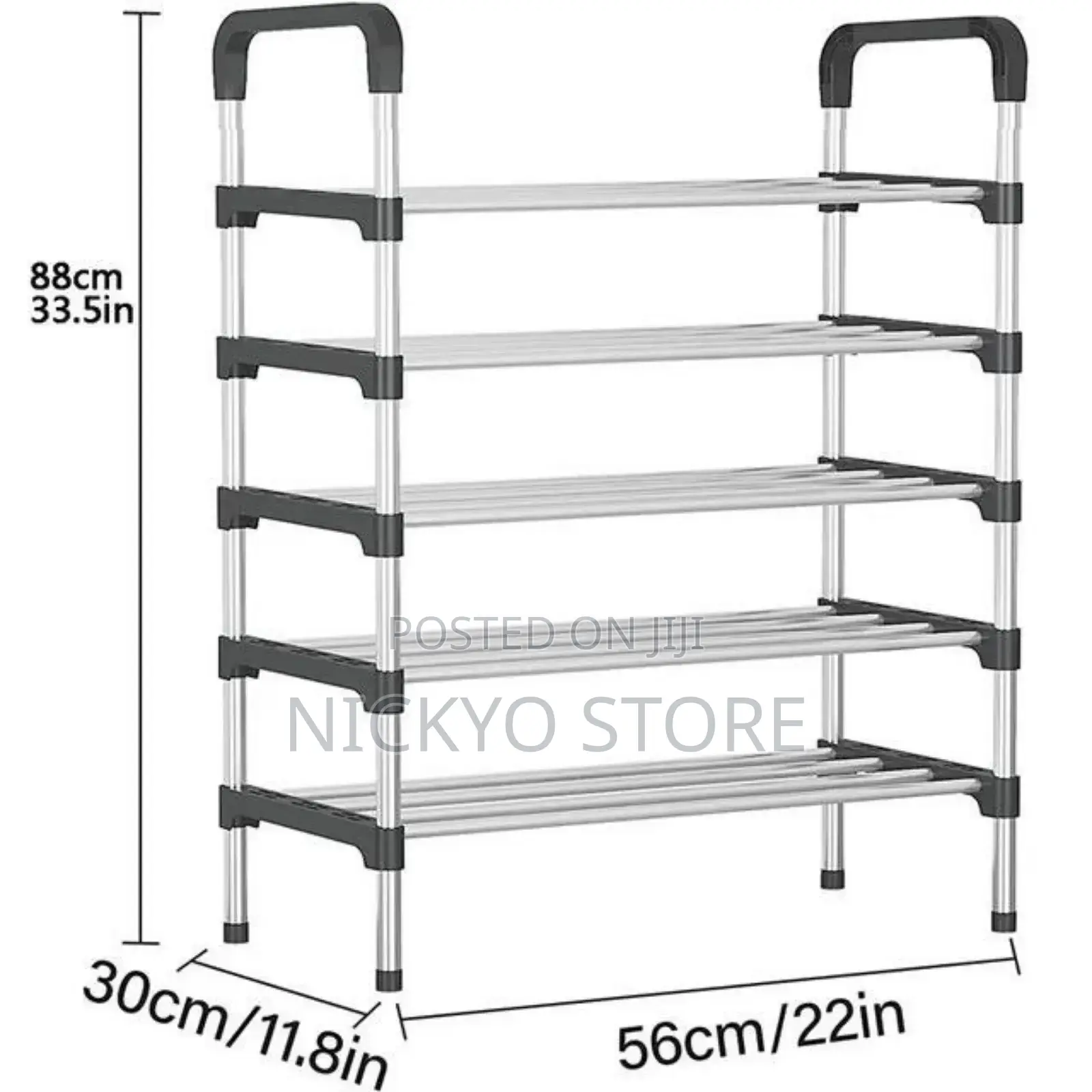 6 Layers Stainless Steel Shoe Rack