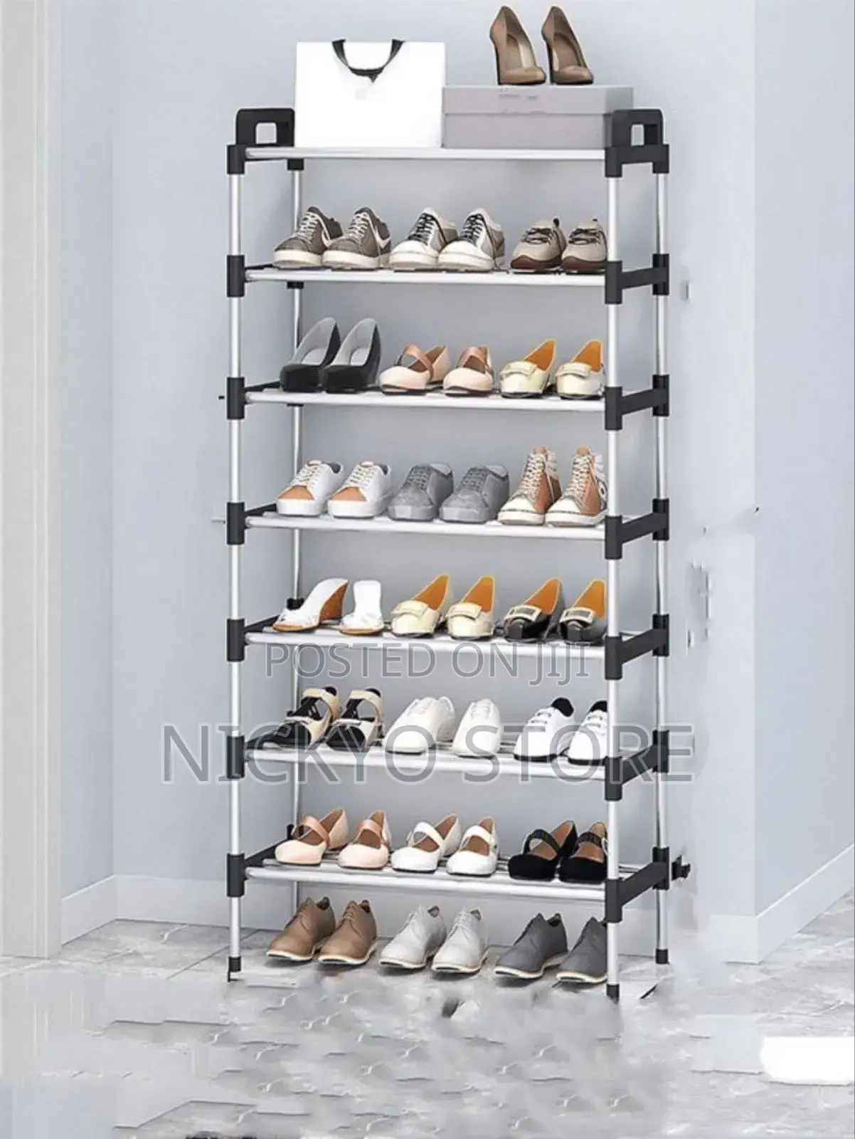 7 Layers Stainless Steel Shoe Rack