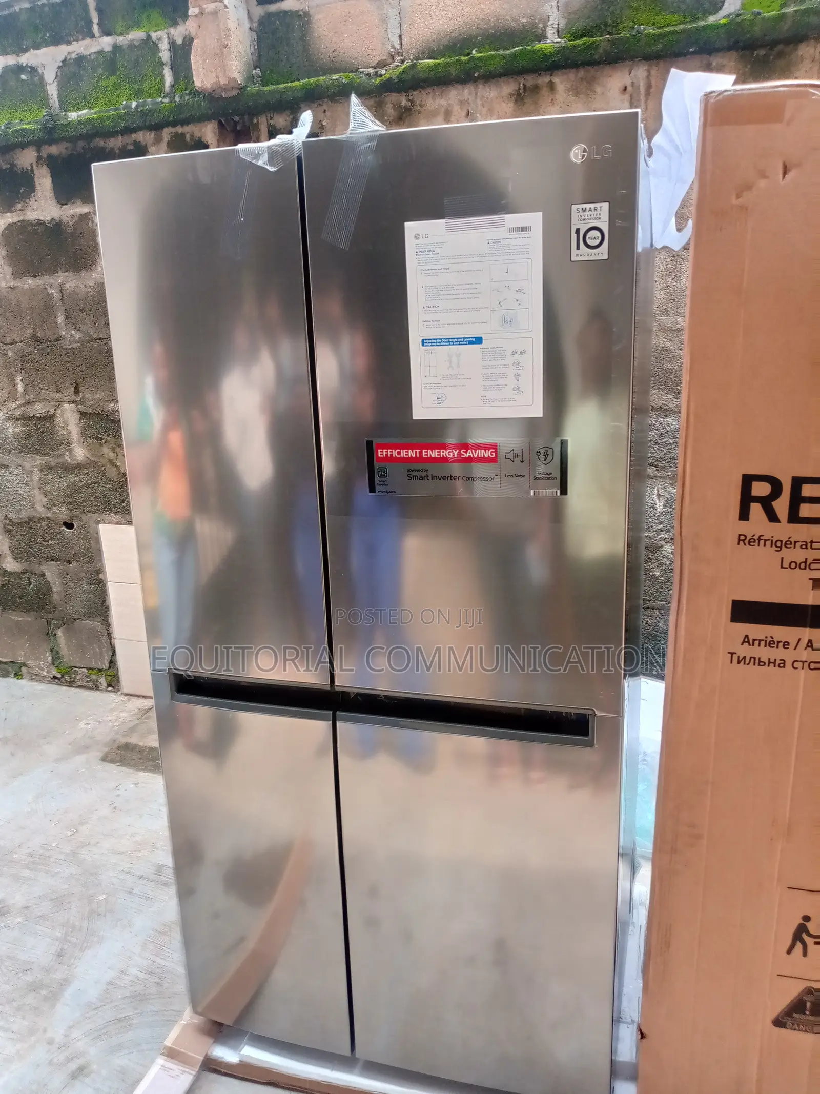LG Side by Side Refrigerator Silver (Large Storeage)