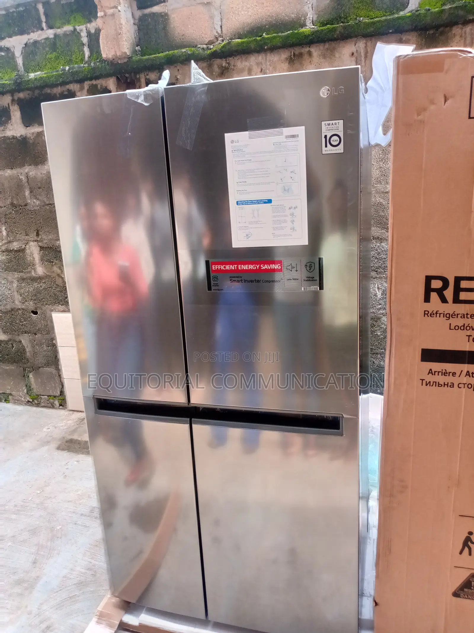 LG Side by Side Refrigerator Silver (Large Storeage)