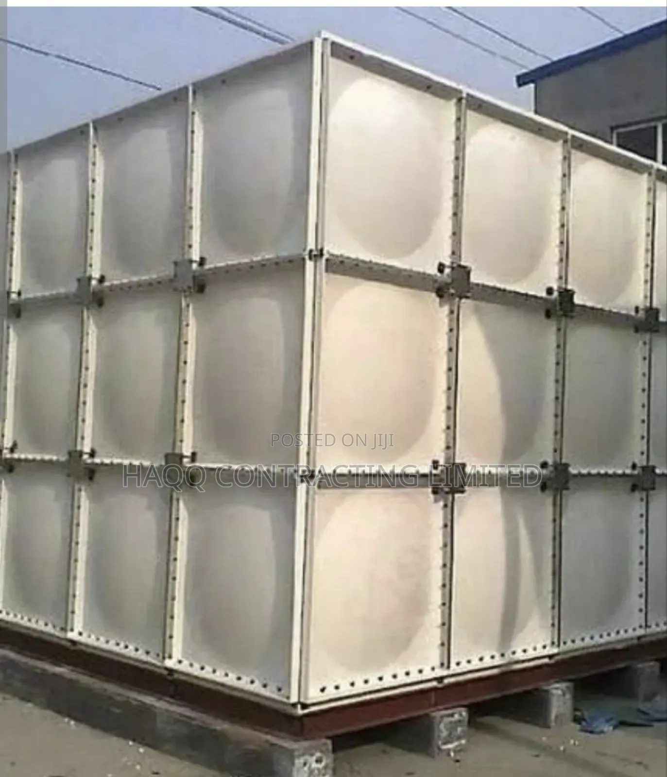 100,000 Litres FRP/GRP Water Tank and Scaffold Construction