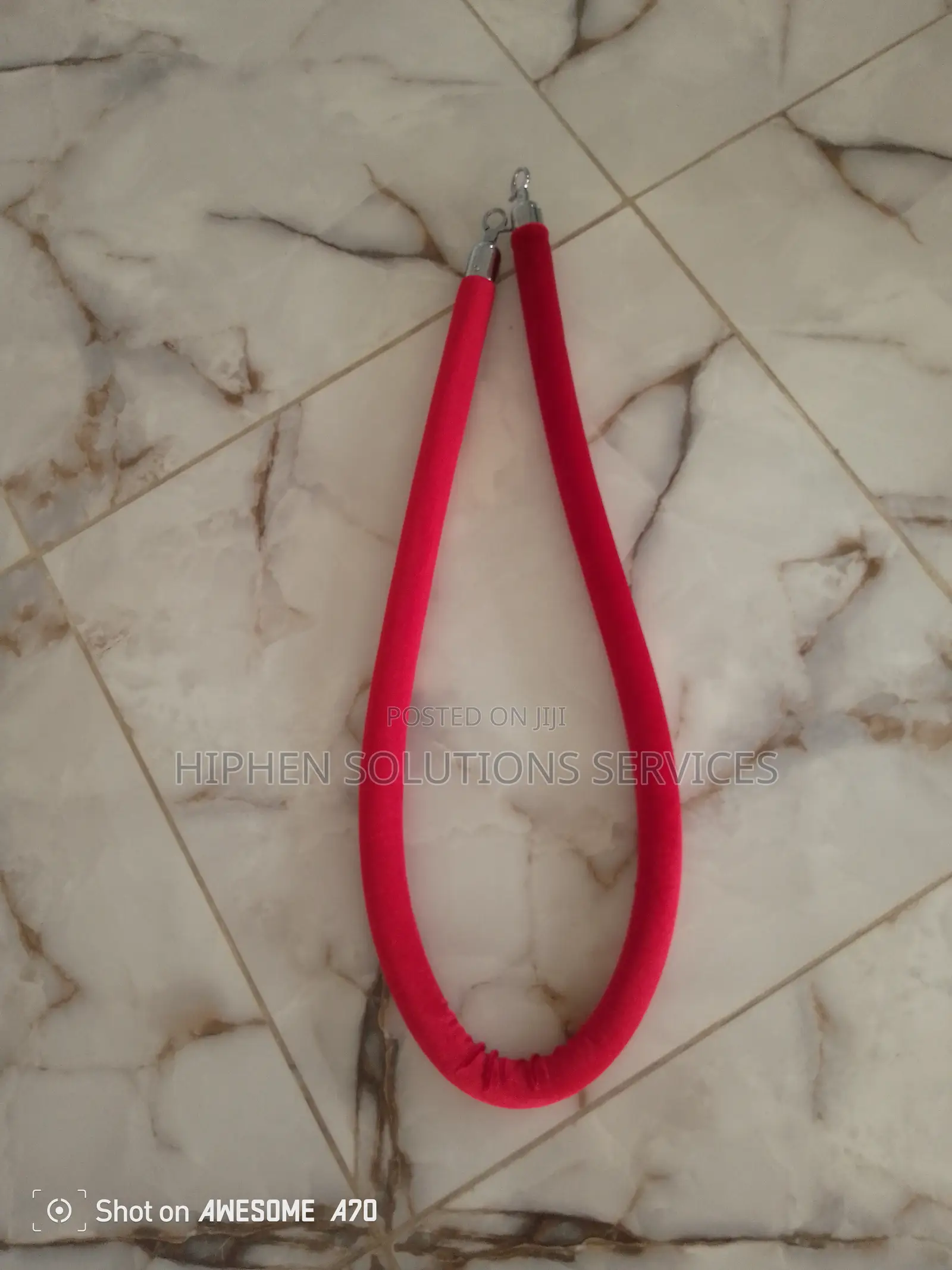 Red Crowd Control Rope Barrier For Red Carpet Events