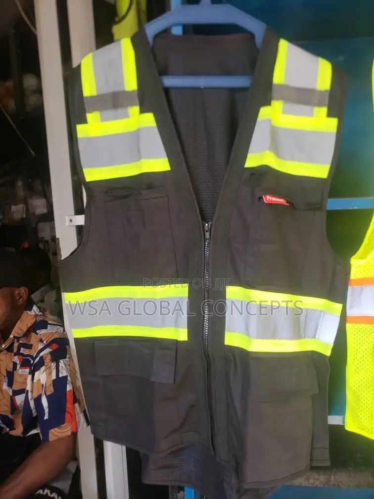 Black & Lemon Portable Reflective Jacket