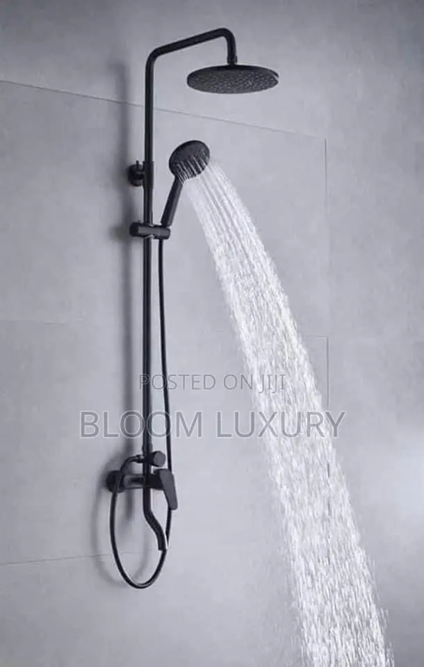 Matt Black Surface Shower
