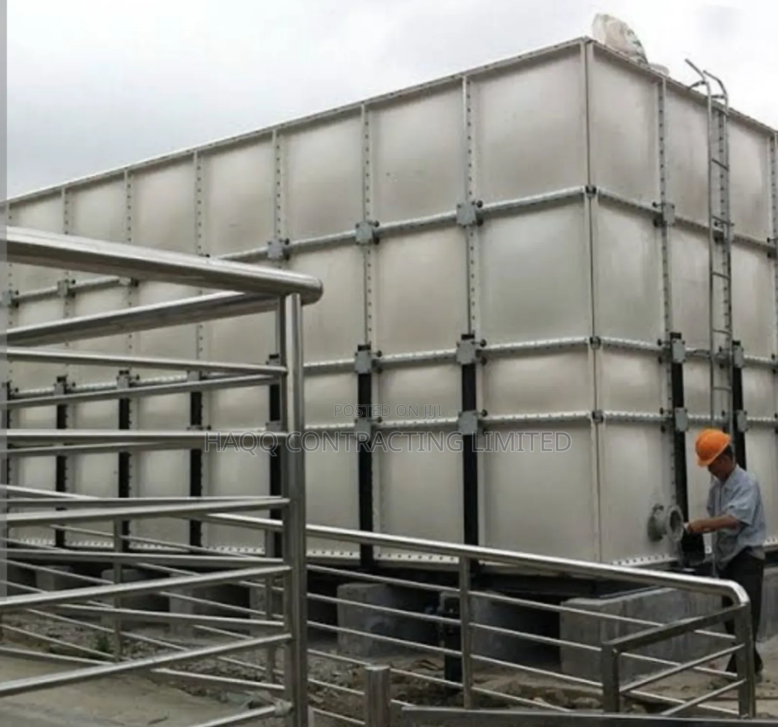 FRP/GRP Water Tank and Scaffold/Stanchion Construction