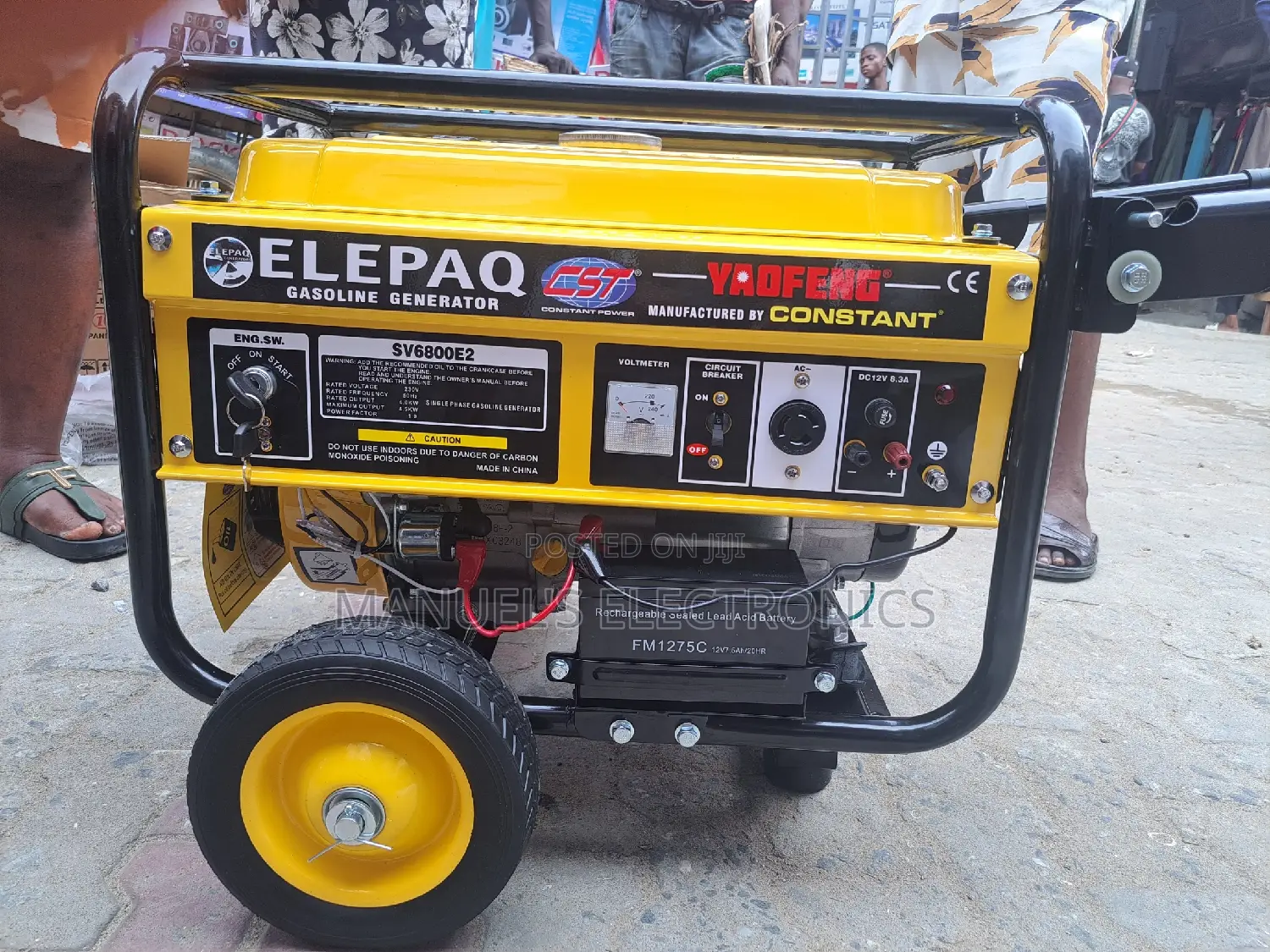 (4.5kva)Elepaq Constant Petrol Generator Model Sv6800e2