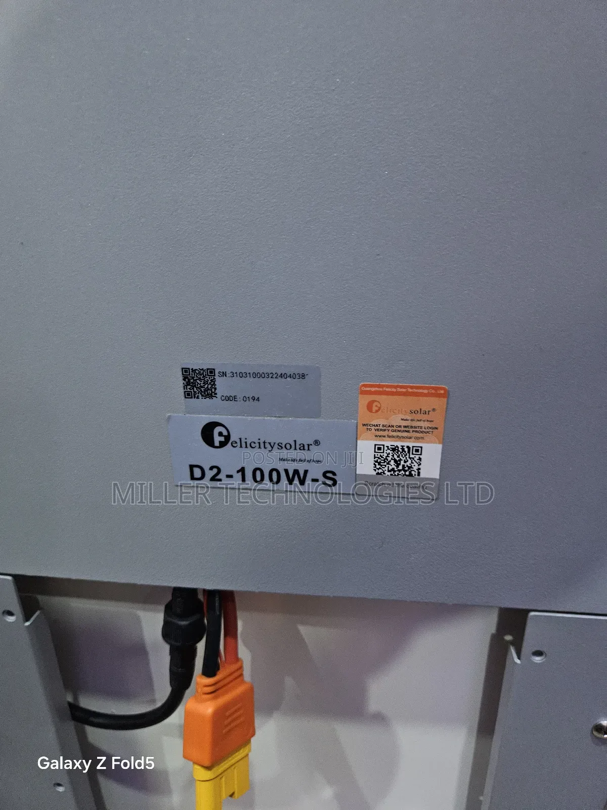 Felicity Solar Street Light D2-100ws