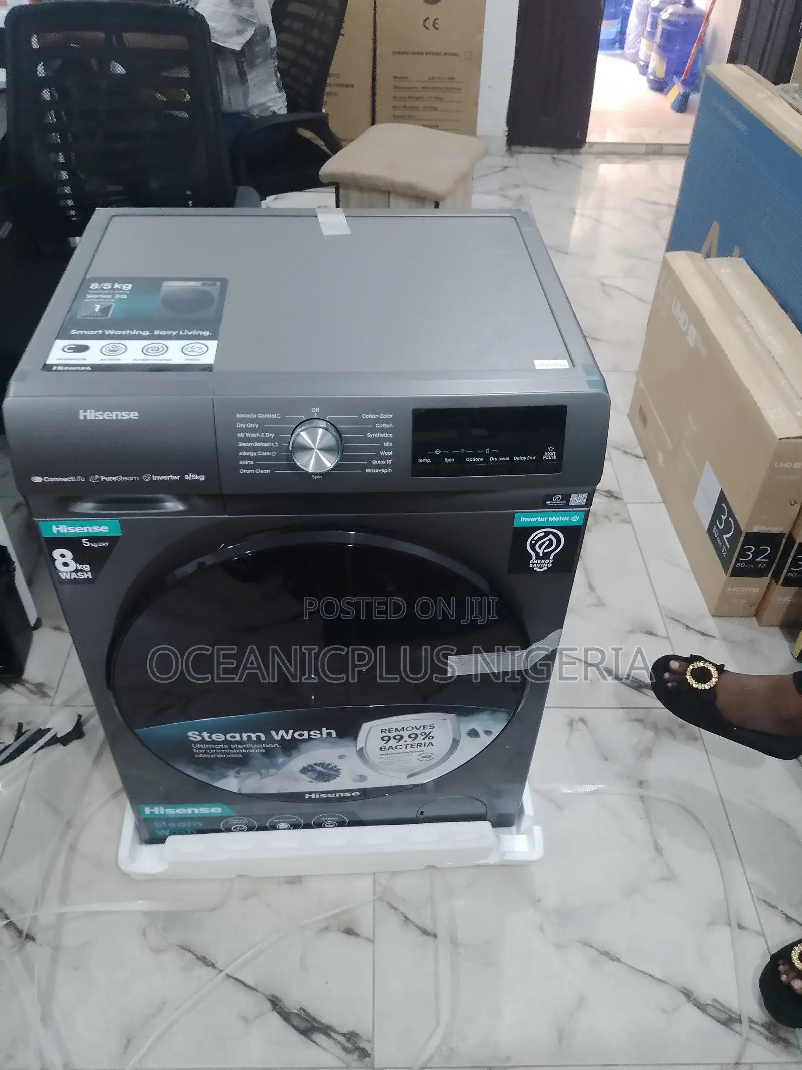 Effective 8kg Hisense Washdryer Front Loader Washing Machine