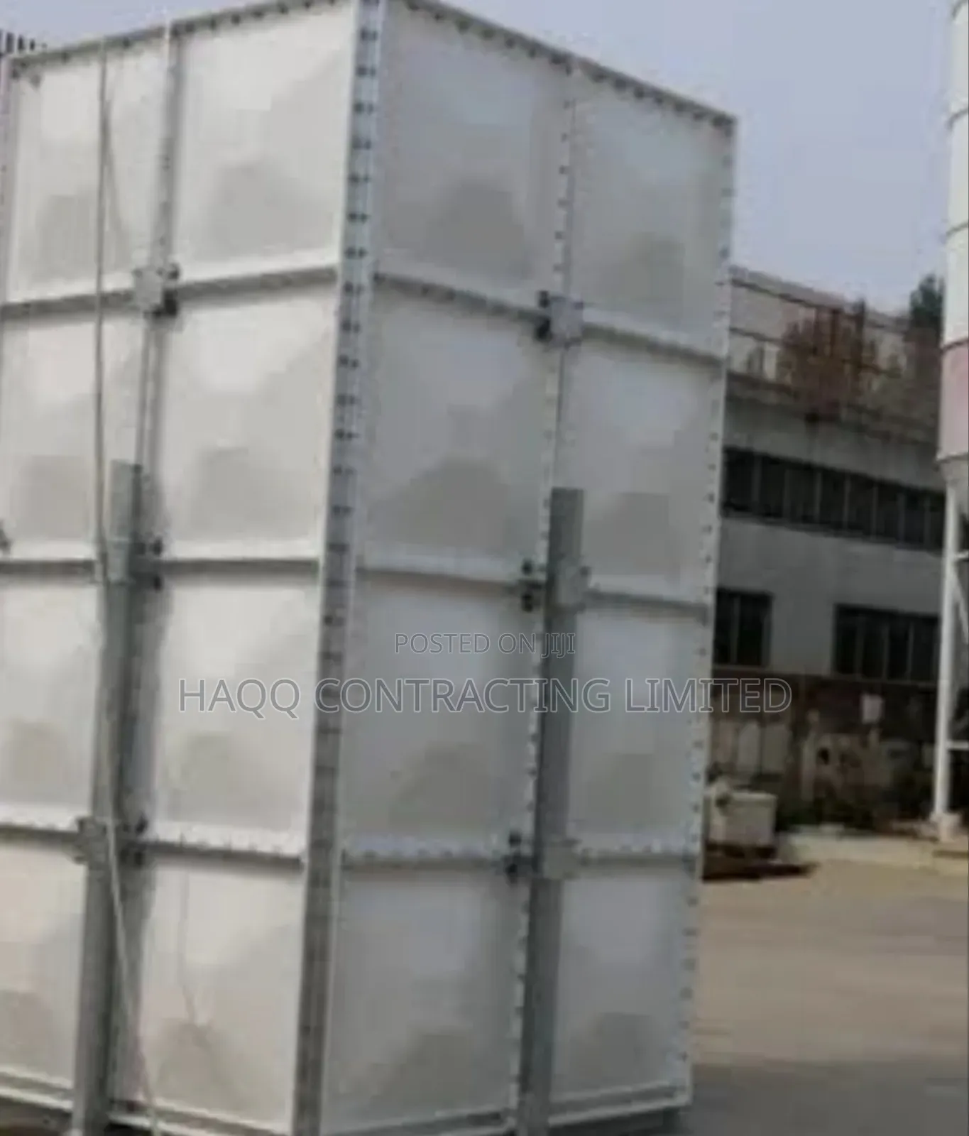 Industrial Water Tank and Stachion Construction