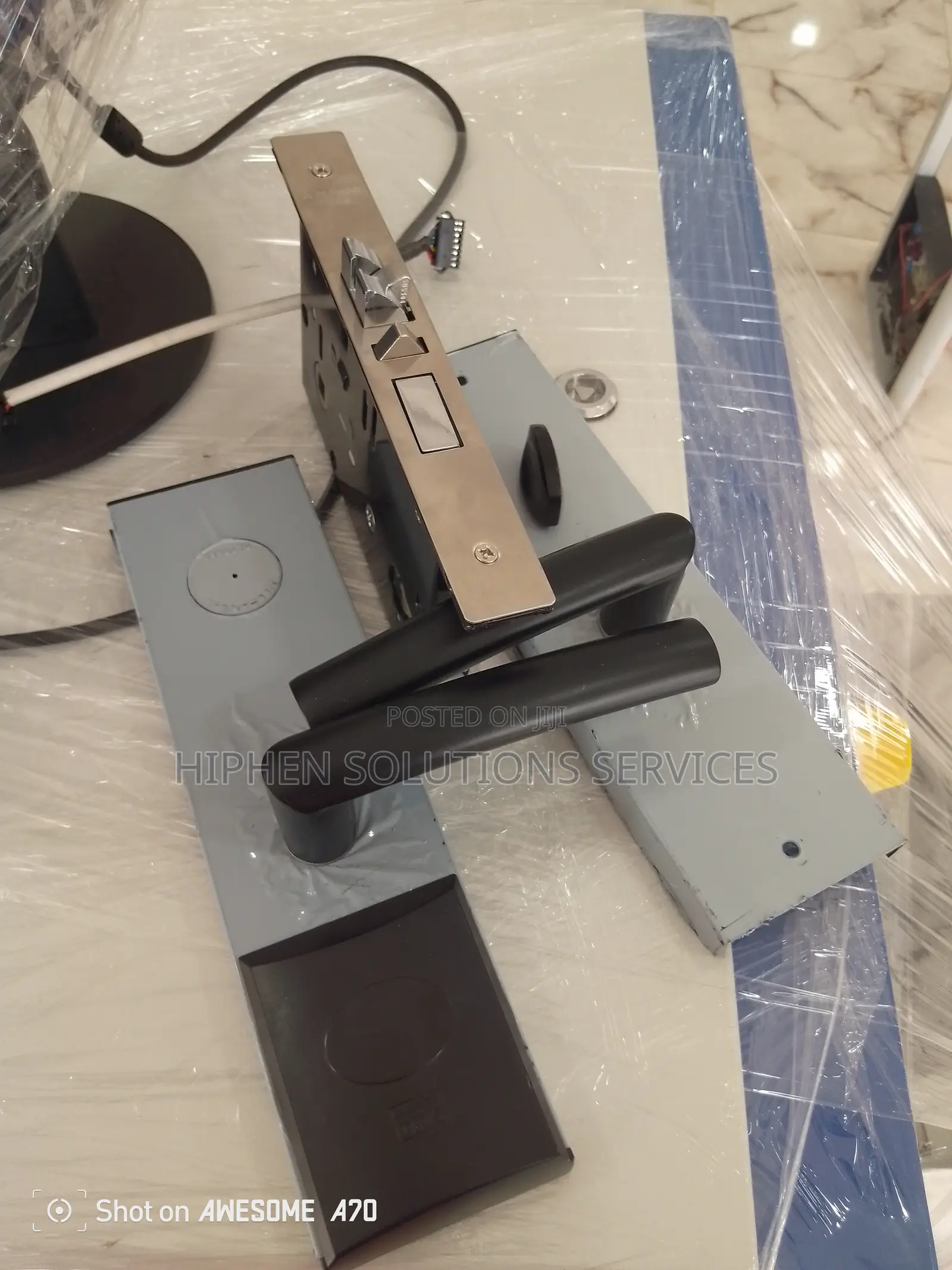 Alphar O1 Black Key Card Door Lock for Hotels