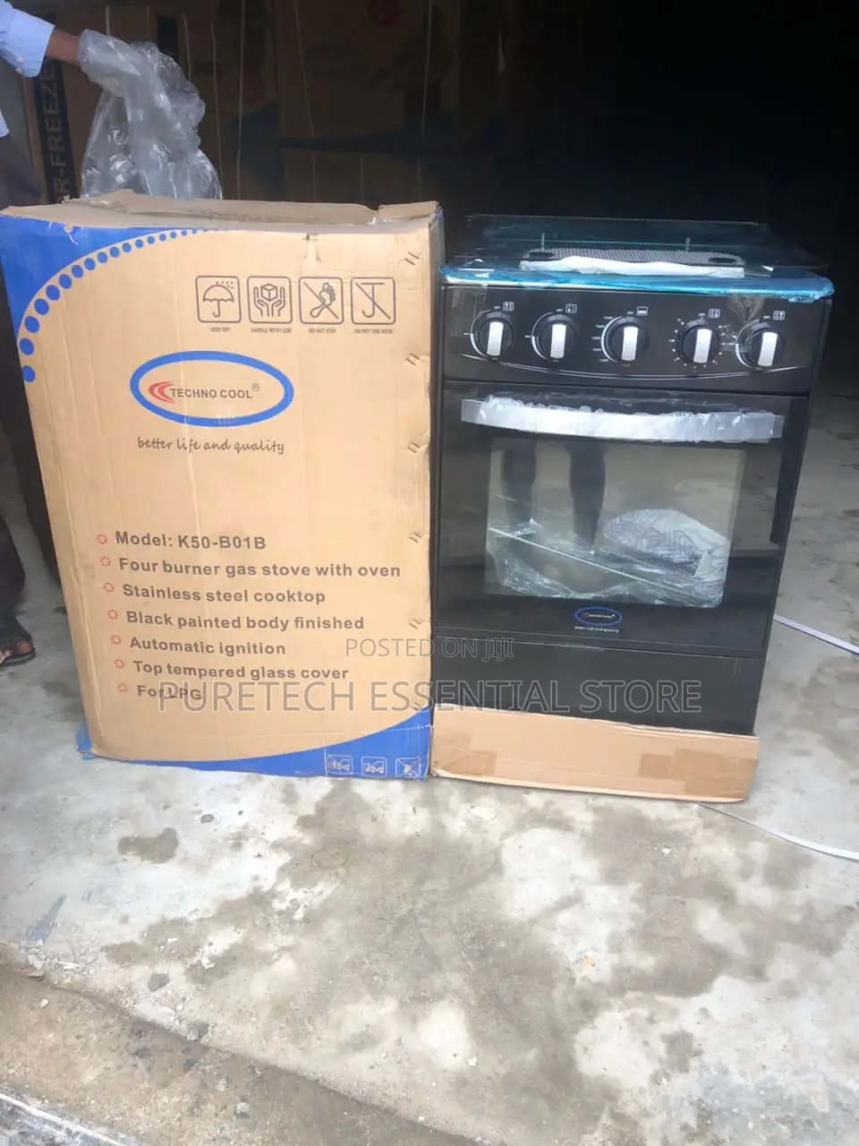 Techno Cool 50x50 All Gas Cooker With Oven and Grill