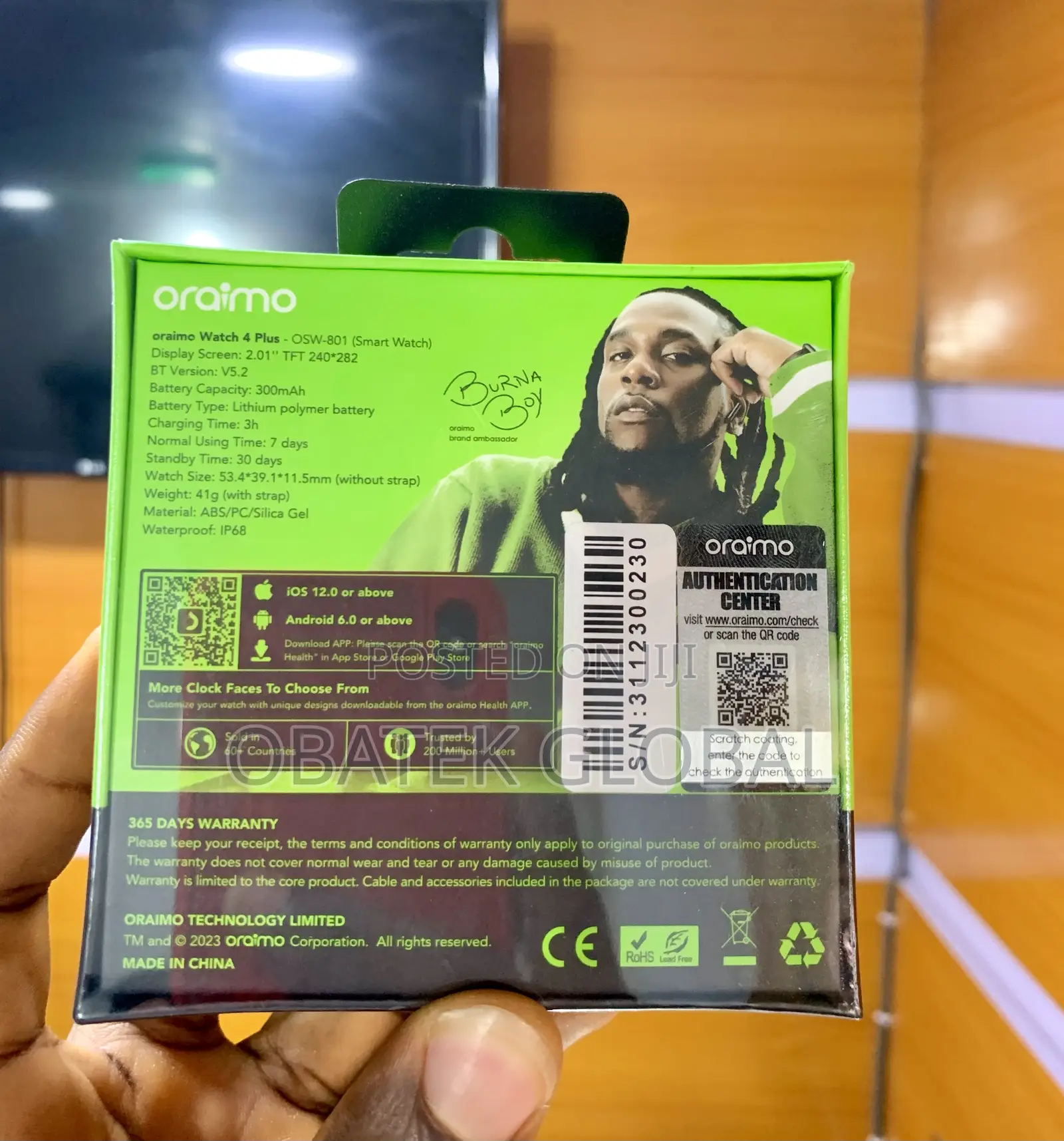 Oraimo Watch 4 Plus OSW-801