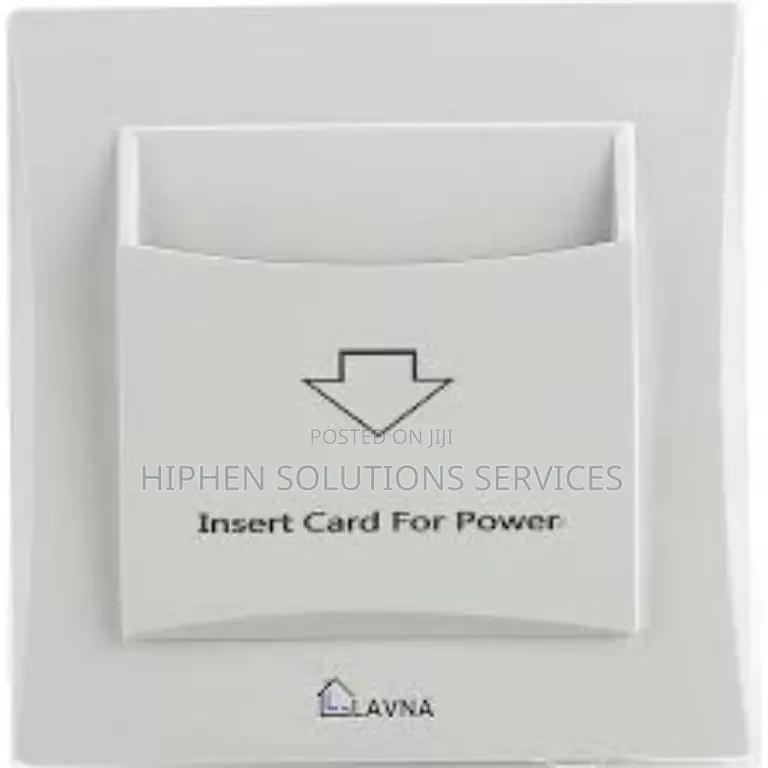 White Key Card Switch for Hotels, for Hotel Guest