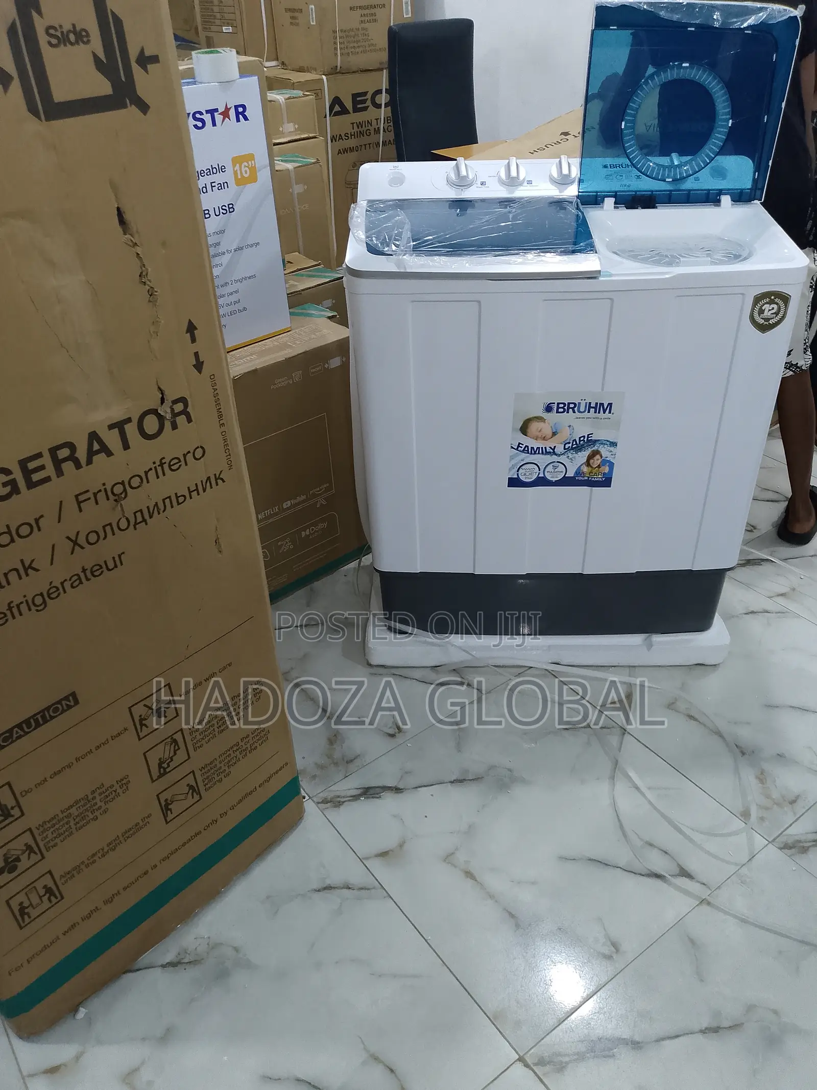 Durable11kg Washing Machine Twin Tub -Bruhm