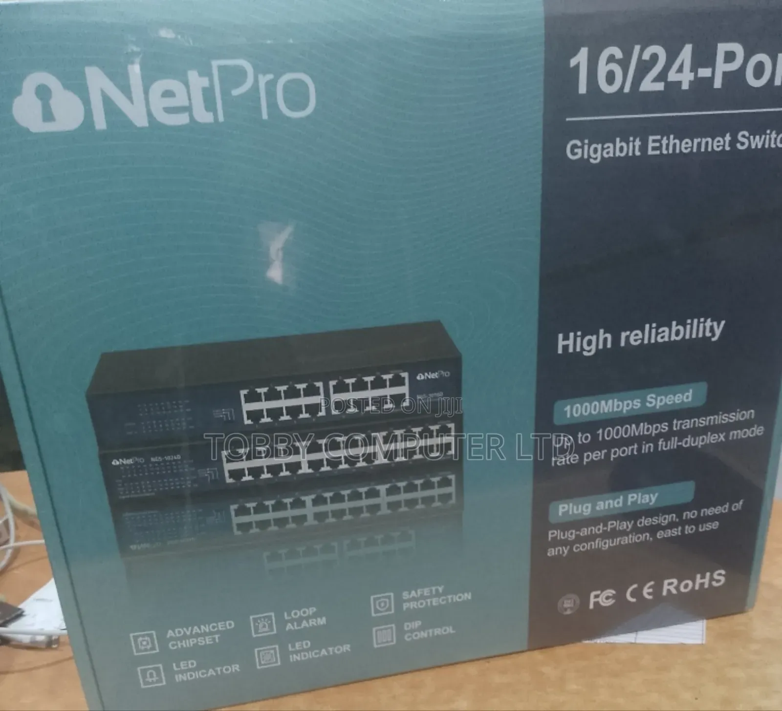 NGS-1016D 16-Port Full Gigabit Intelligent Ethernet Switch