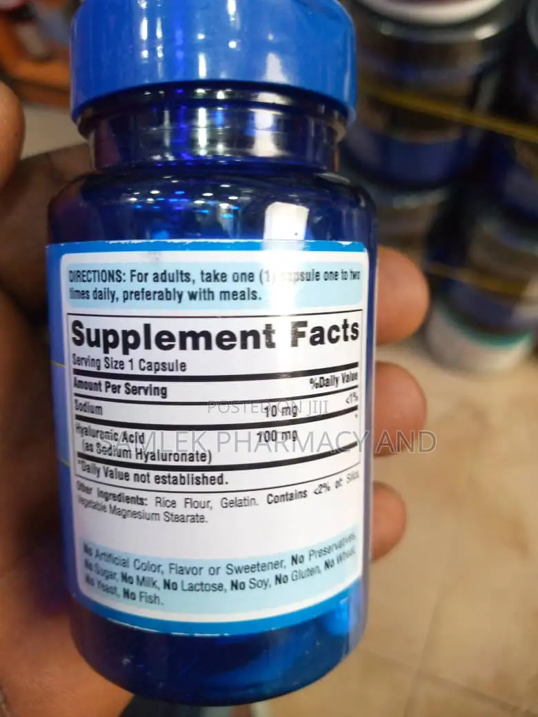 Puritan's Pride Hyaluronic Acid 100mg- 30caps