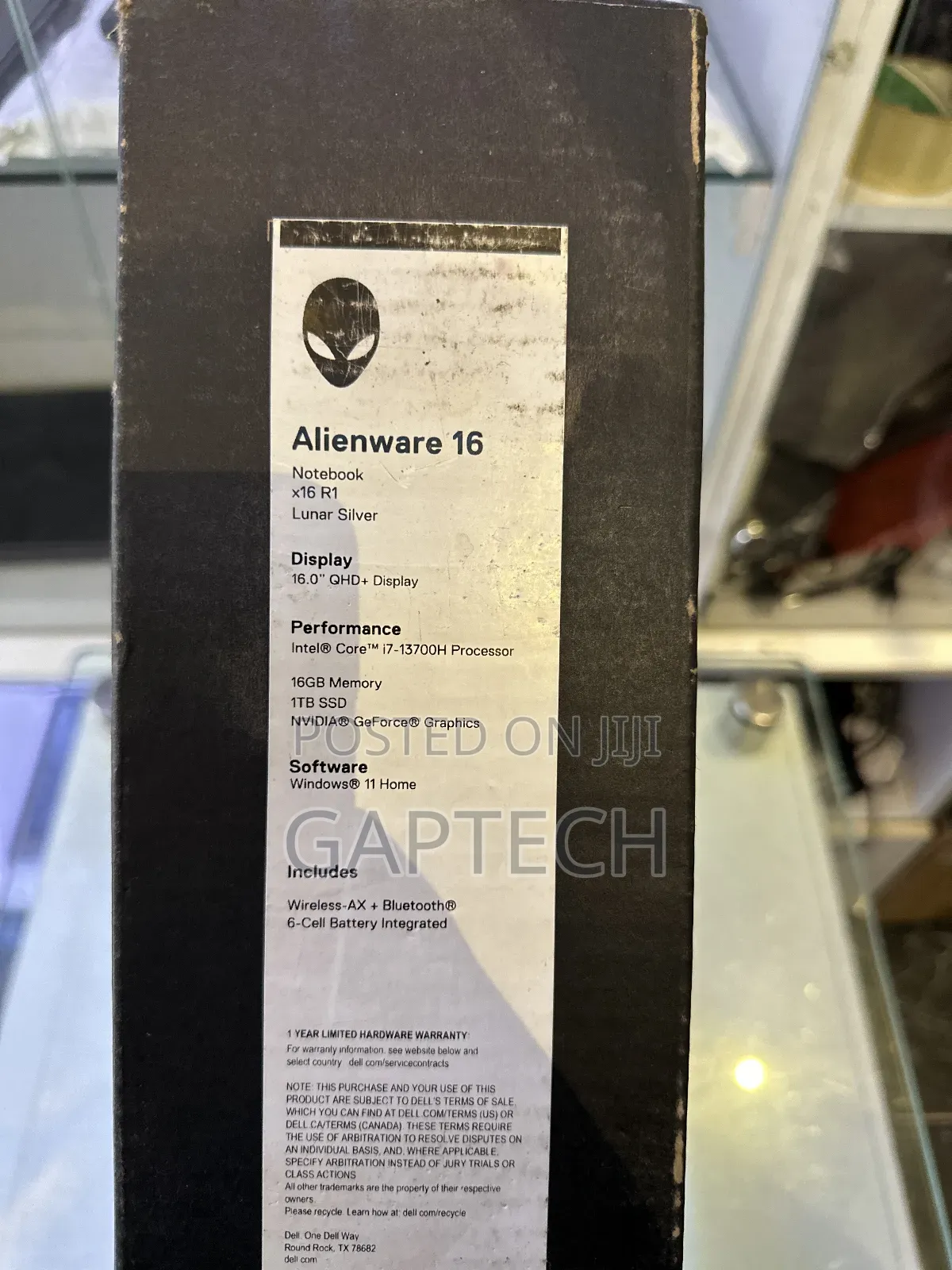 New Laptop Dell Alienware X16 16GB Intel Core I7 SSD 1T