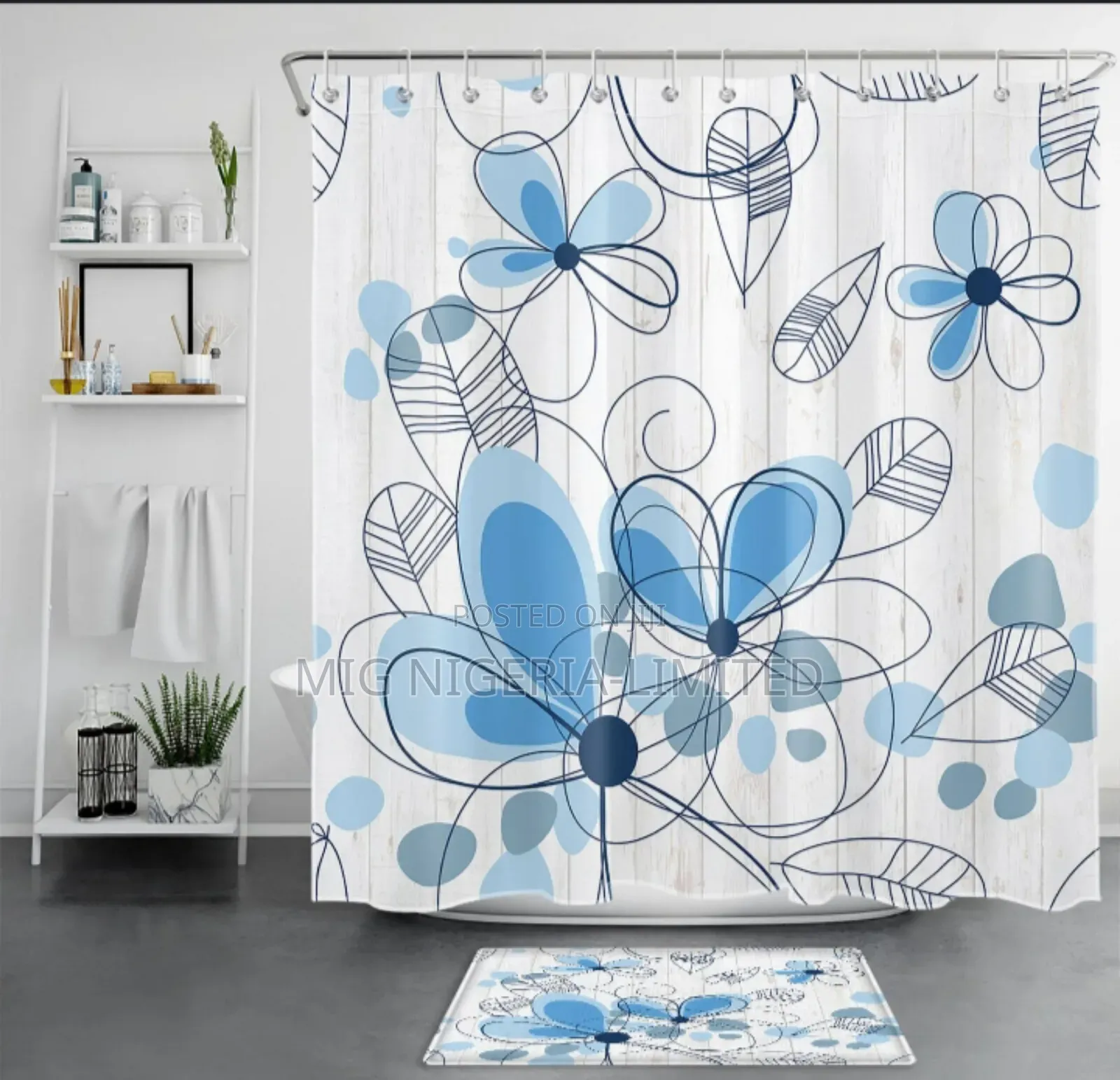 Quality Fabric Shower Curtain Design 180x200cm