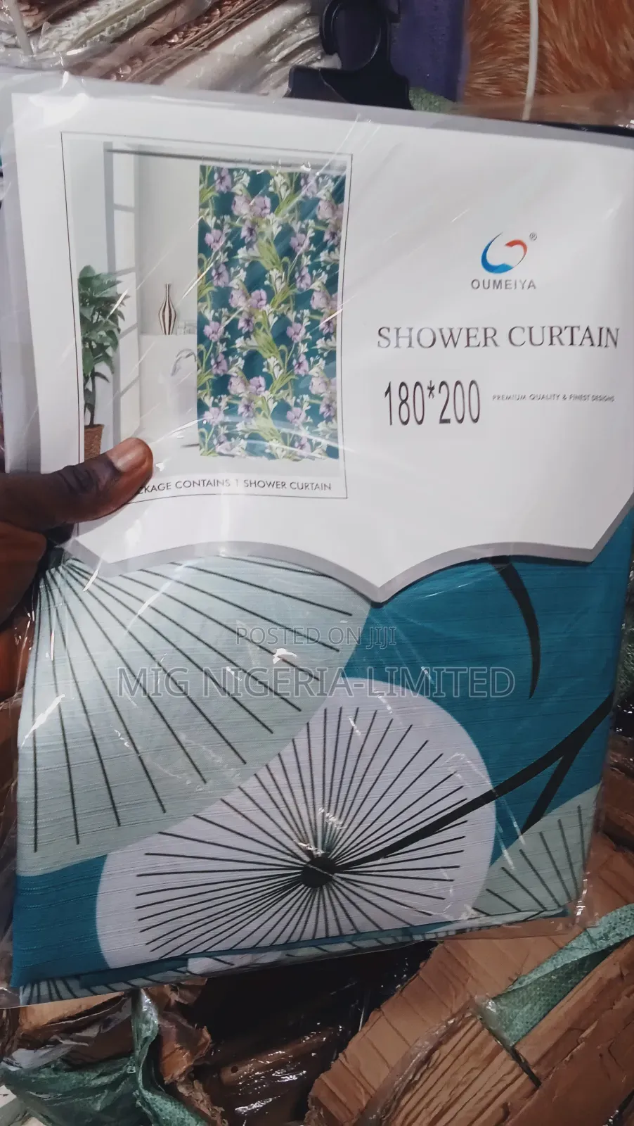 Quality Fabric Shower Curtain Design 180x200cm