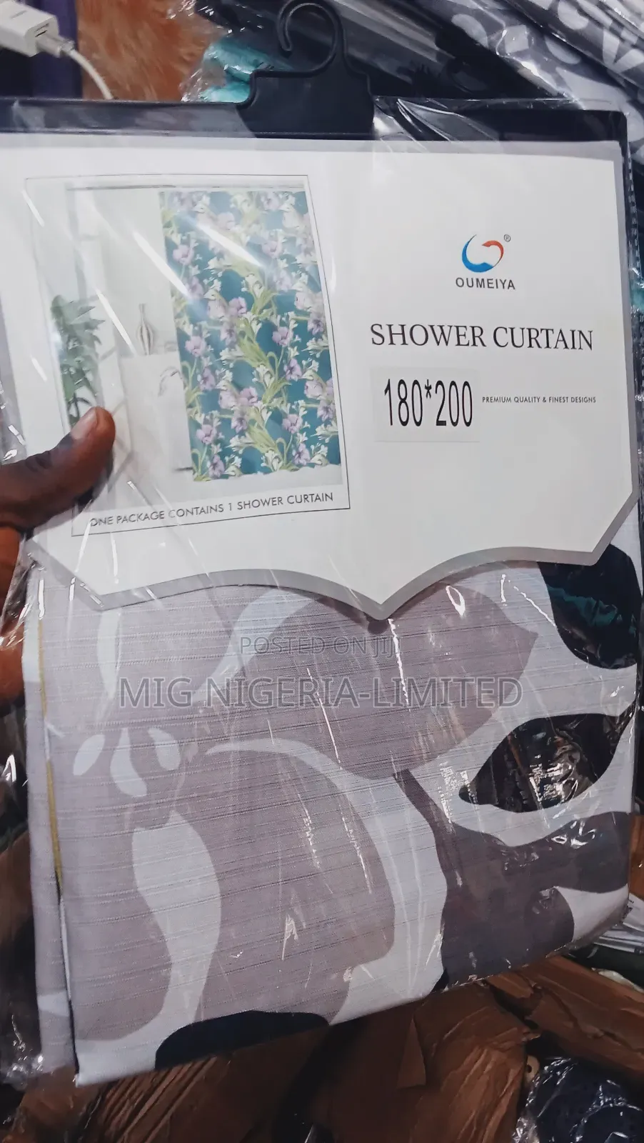 Quality Fabric Shower Curtain Design 180x200cm