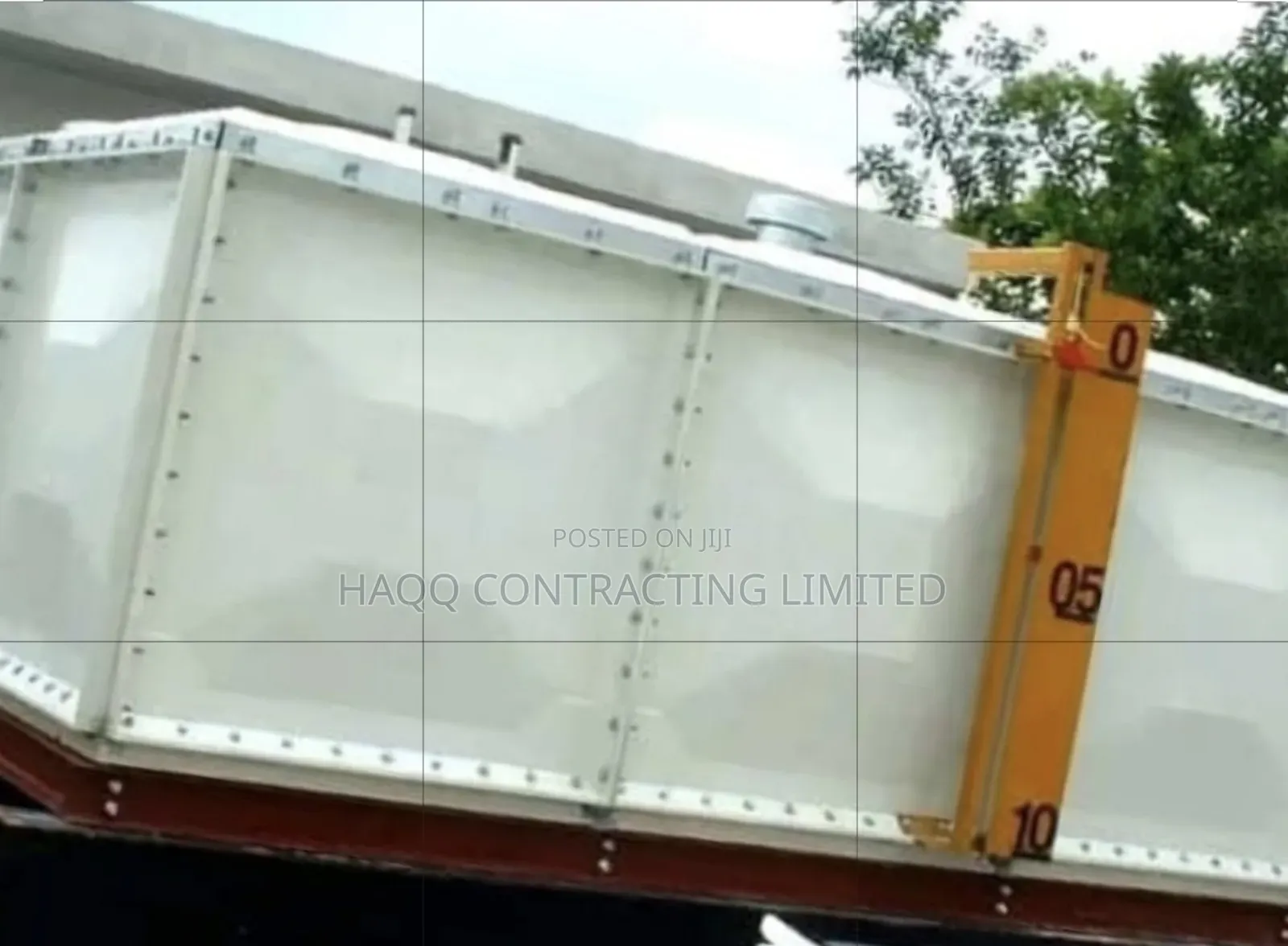 GRP Fibreglass Water Storage Tank Construction