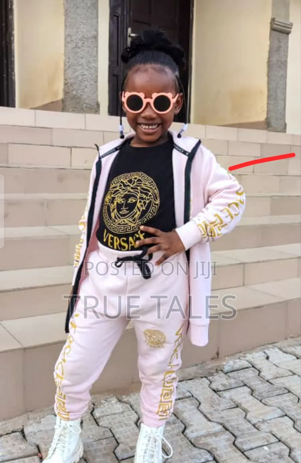 VERSACE Unisex 3 in 1 Tracksuit, Joggers Roundneck Top Set