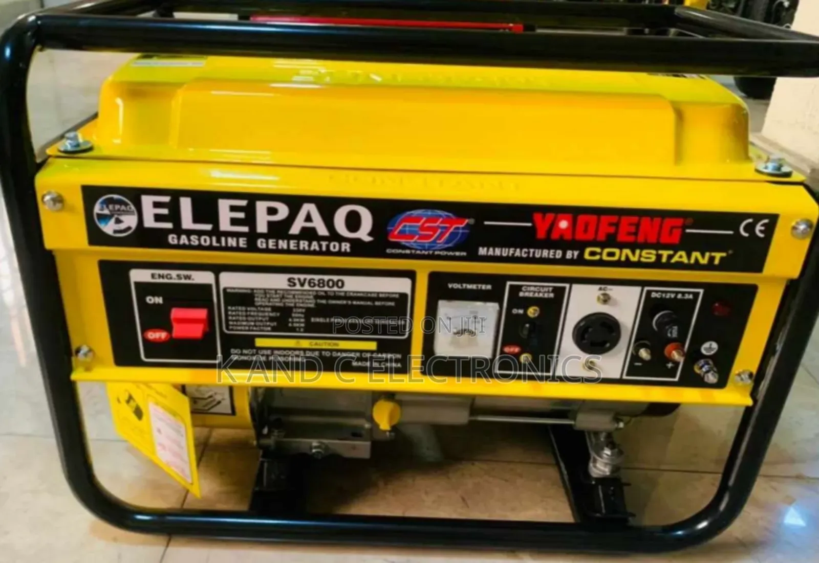 Elepaq 4.5kva Generator 100%Copper