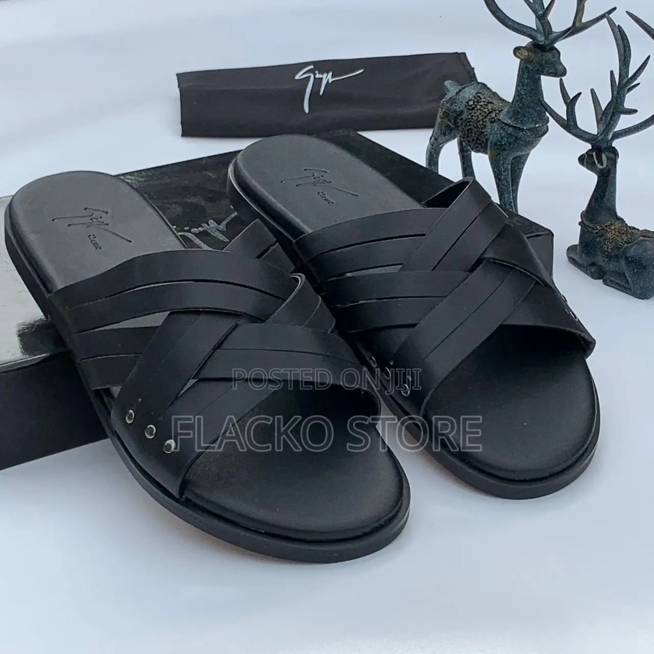 Original Giuseppe Zanotti Leather Slippers
