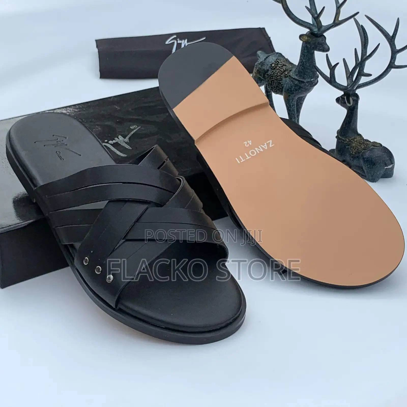 Original Giuseppe Zanotti Leather Slippers