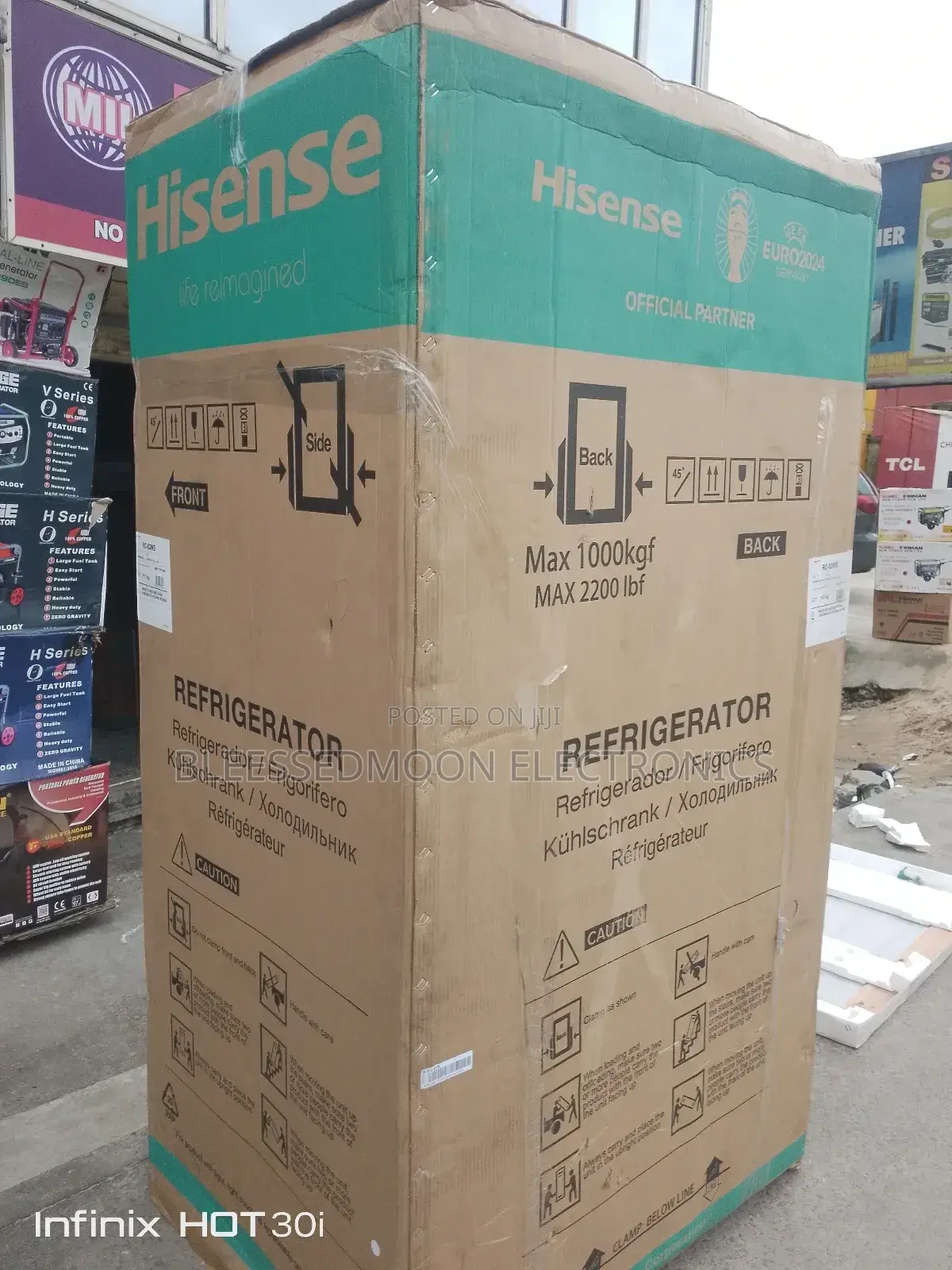 Hisense Side by Side Standing Fridge Double Door