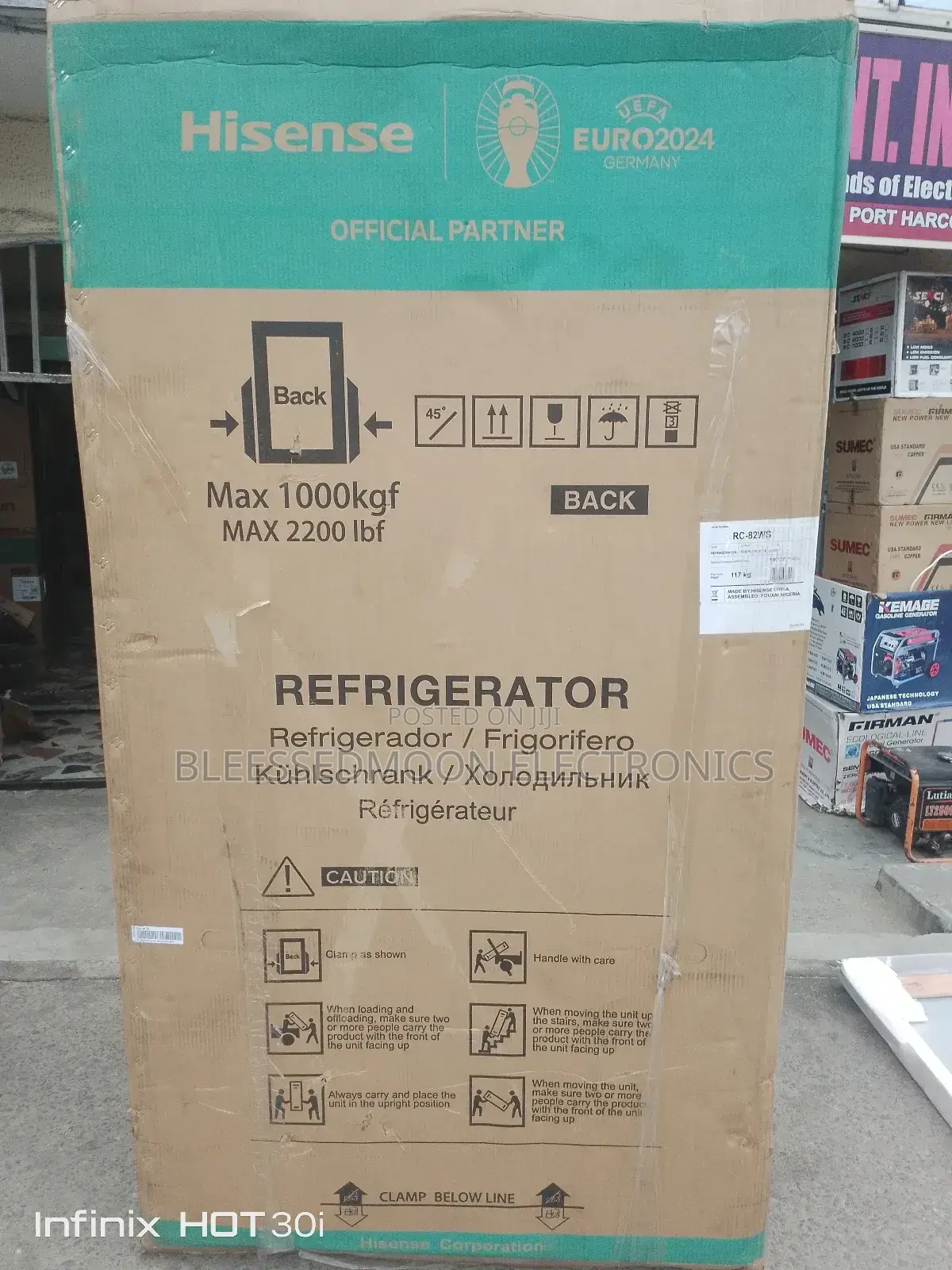 Hisense Side by Side Standing Fridge Double Door