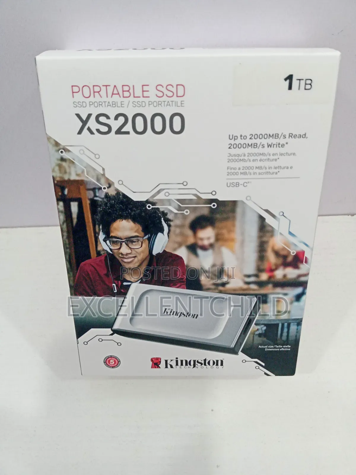 Kingston 1tb Xs2000 Portable Ssd Up To 2000mb/S Read Write