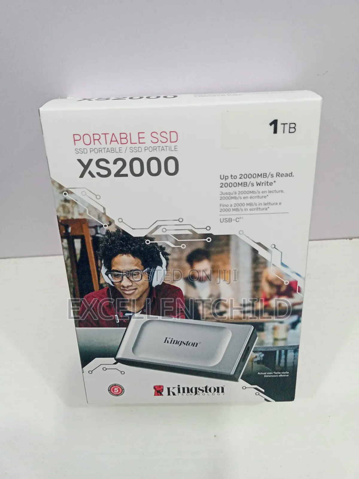Kingston 1tb Xs2000 Portable Ssd Up To 2000mb/S Read Write